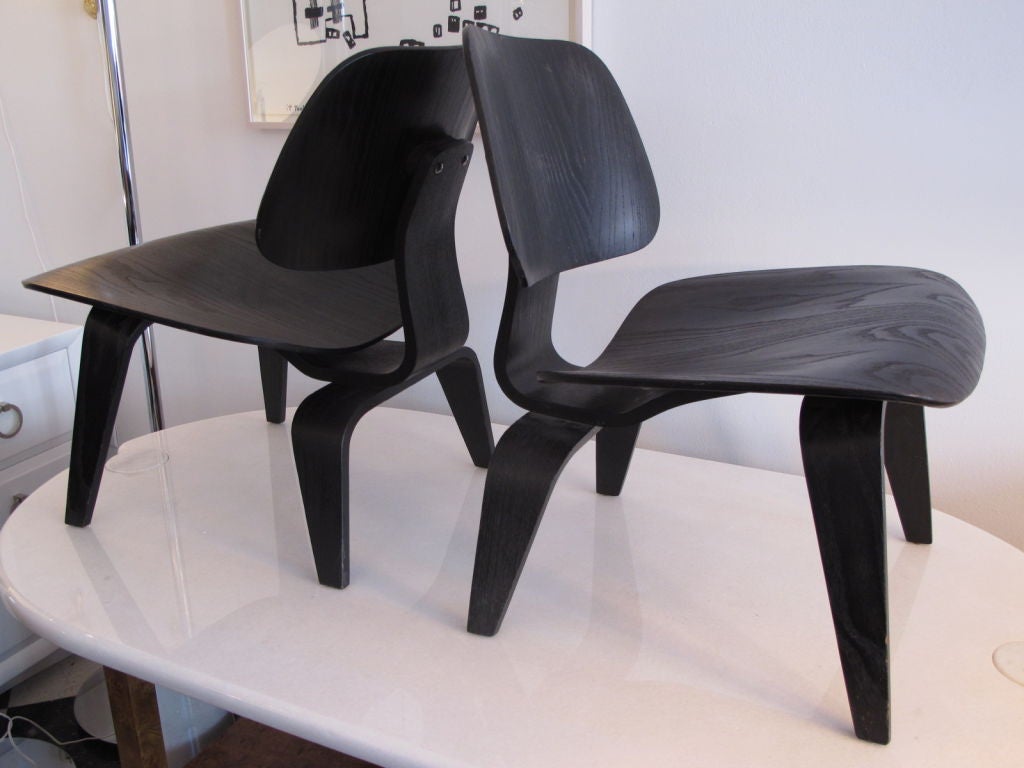 Frisman Vintage A Pair of Charles Eames LCW's Early Original Examples Evans