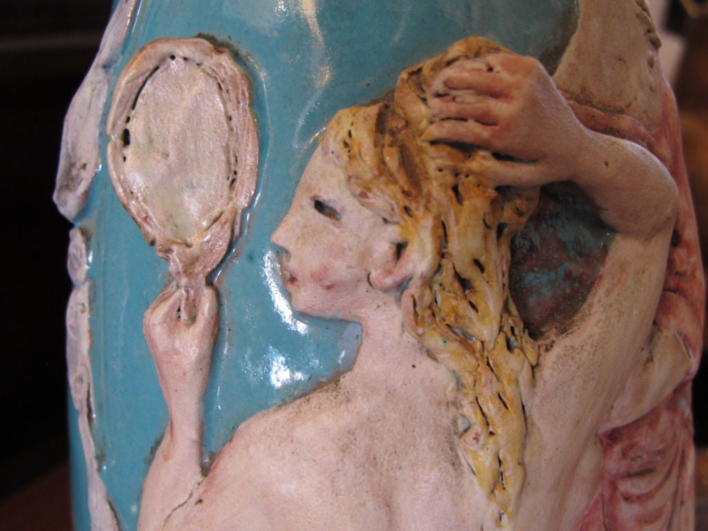 Frisman Vintage Marcello Fantoni Early Ceramic Vase