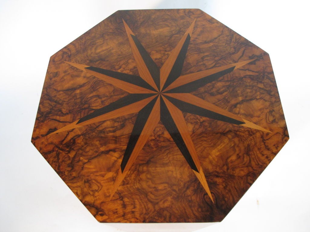 Frisman Vintage A Faceted Table With Inlays By Andrew Szoeke