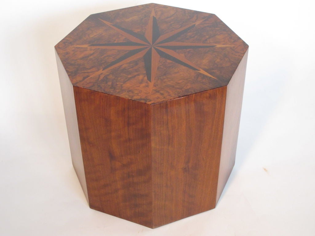 Frisman Vintage A Faceted Table With Inlays By Andrew Szoeke