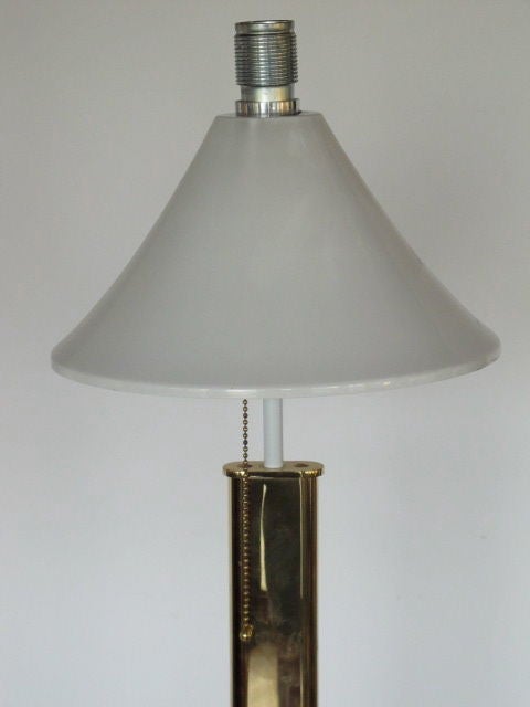 Frisman Vintage A Pair Elegant Floorlamps In Polished Brass