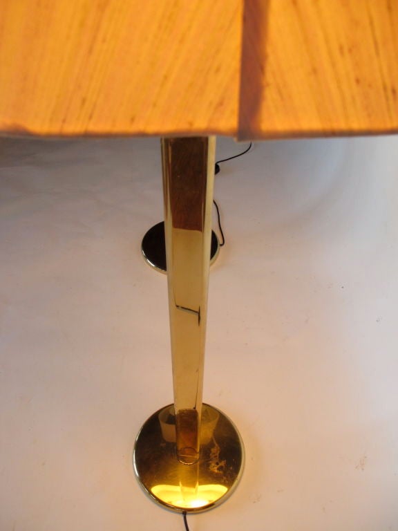 Frisman Vintage A Pair Elegant Floorlamps In Polished Brass