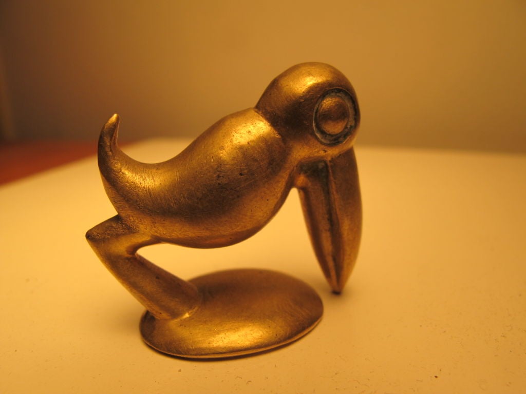 Frisman Vintage Hagenauer Pelican Miniature Sculpture Wiener Werkstatte