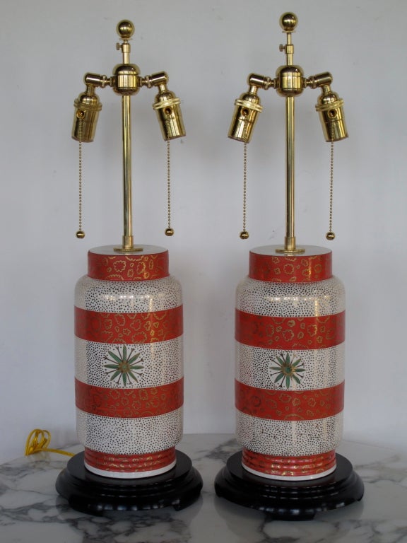 Frisman Vintage Pair of Waylande Gregory Ceramic Lamps