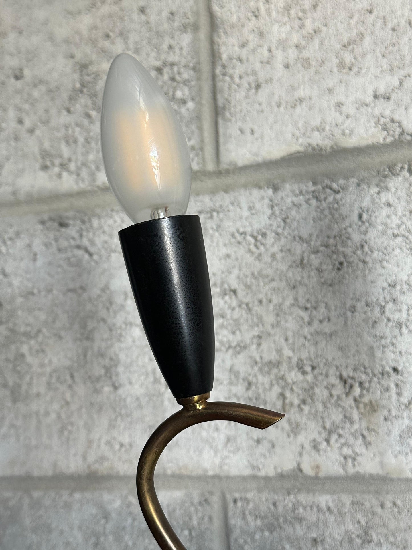 Frisman Vintage 1950s Italian Designer Table Lamp Attr. To Stilux