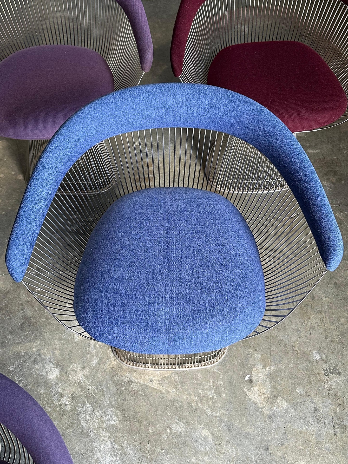 Frisman Vintage Warren Platner Arm Chairs for Knoll- Set of 6