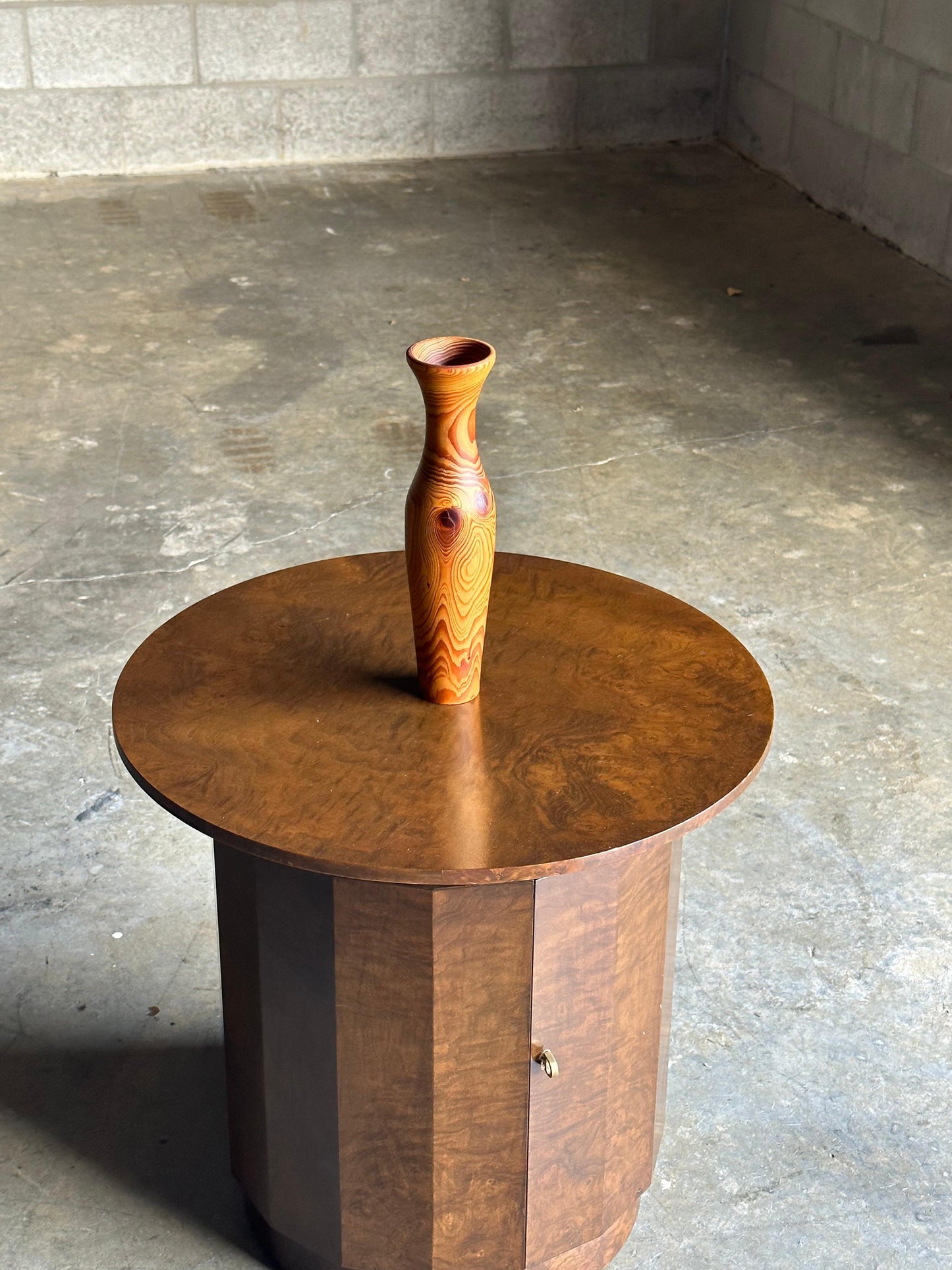 Frisman Vintage Swedish Modernist Vase by Stig Pettersson, Pine