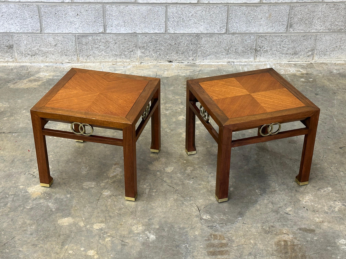 Frisman Vintage Michael Taylor for Baker "Far East" Collection Tables- A Pair