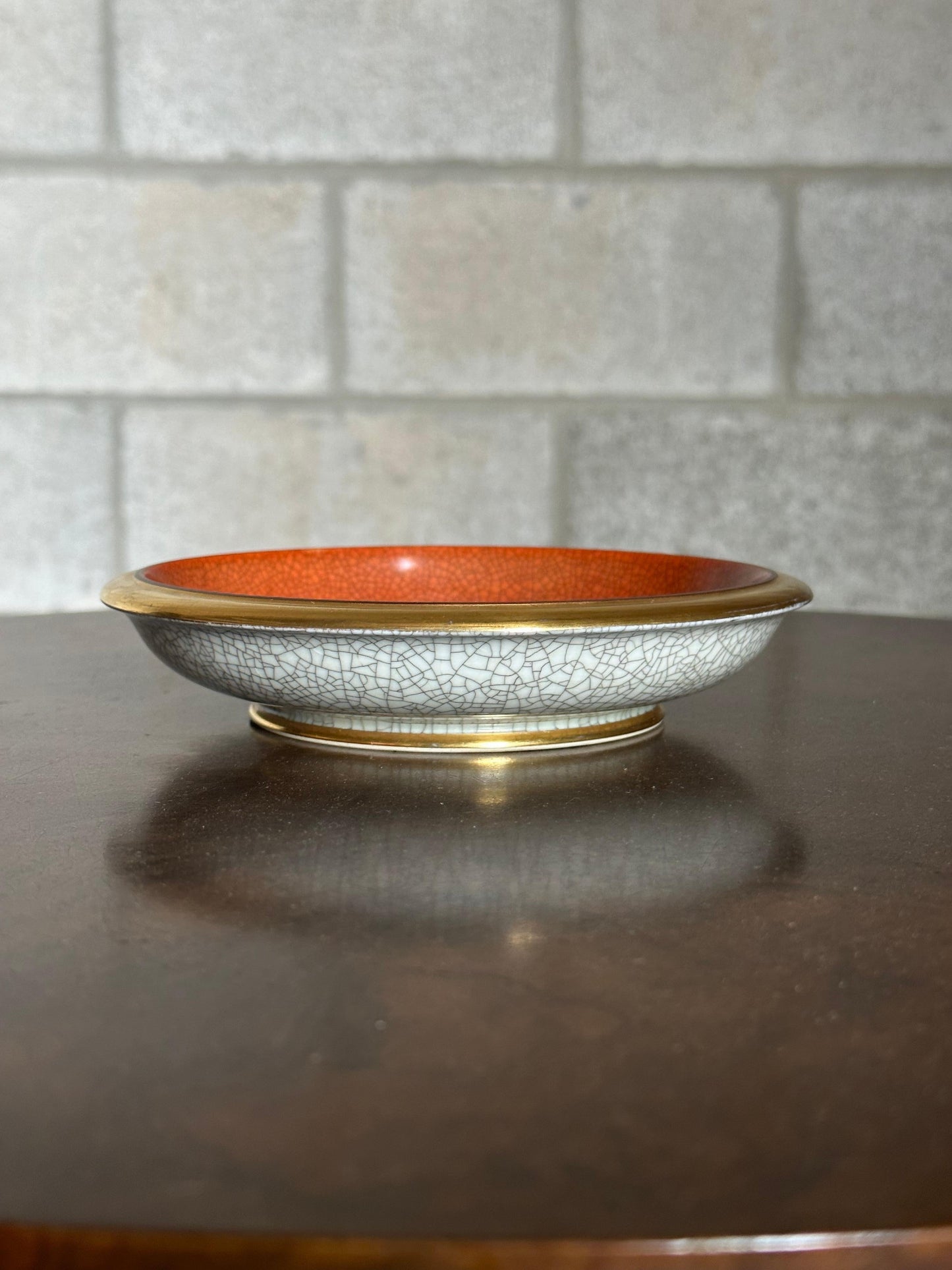 Frisman Vintage Thorkild Olsen for Royal Copenhagen Crackle Glazed Bowl, Denmark
