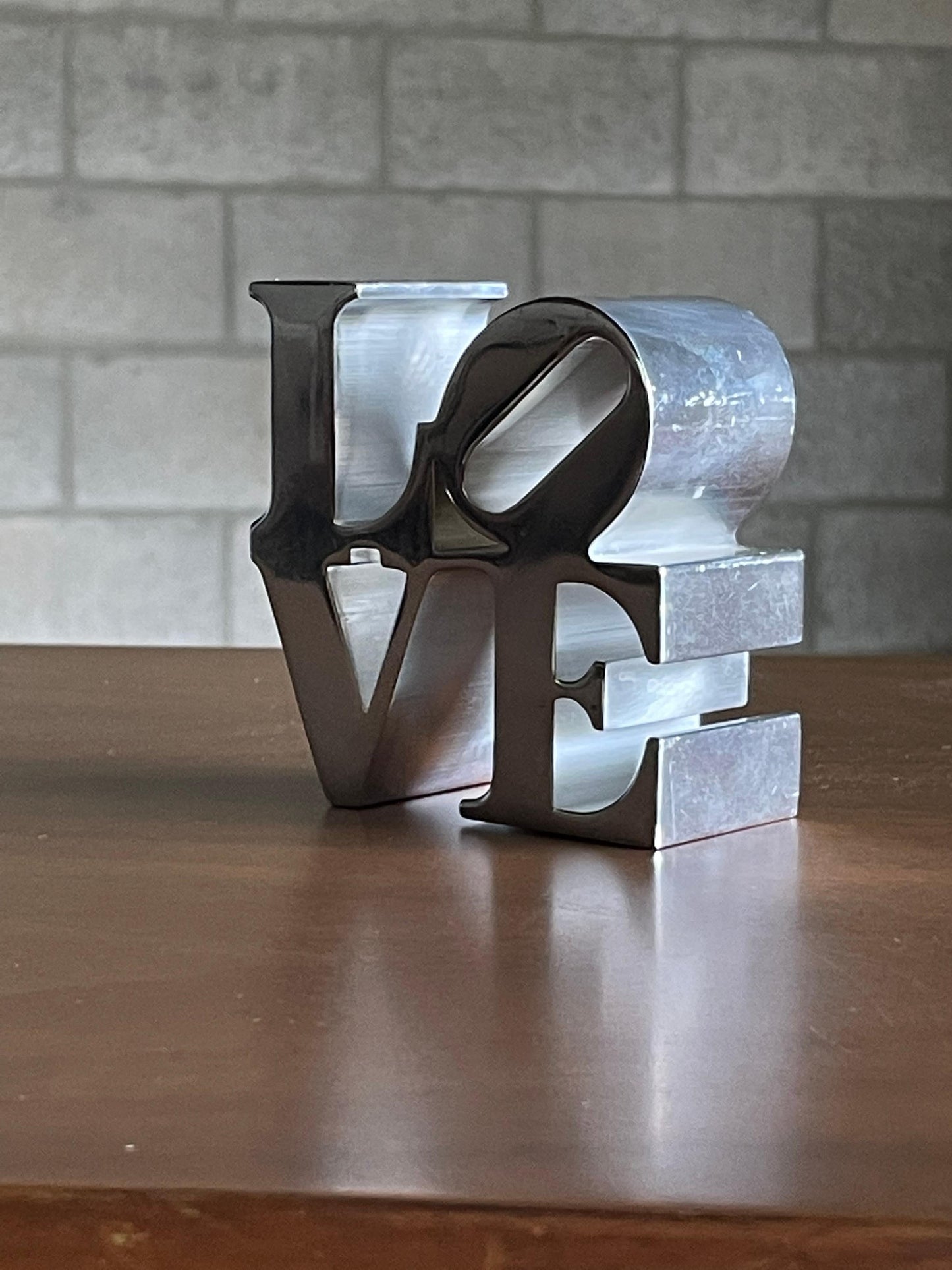Frisman Vintage Robert Indiana Style Love Paperweight or Small Sculpture