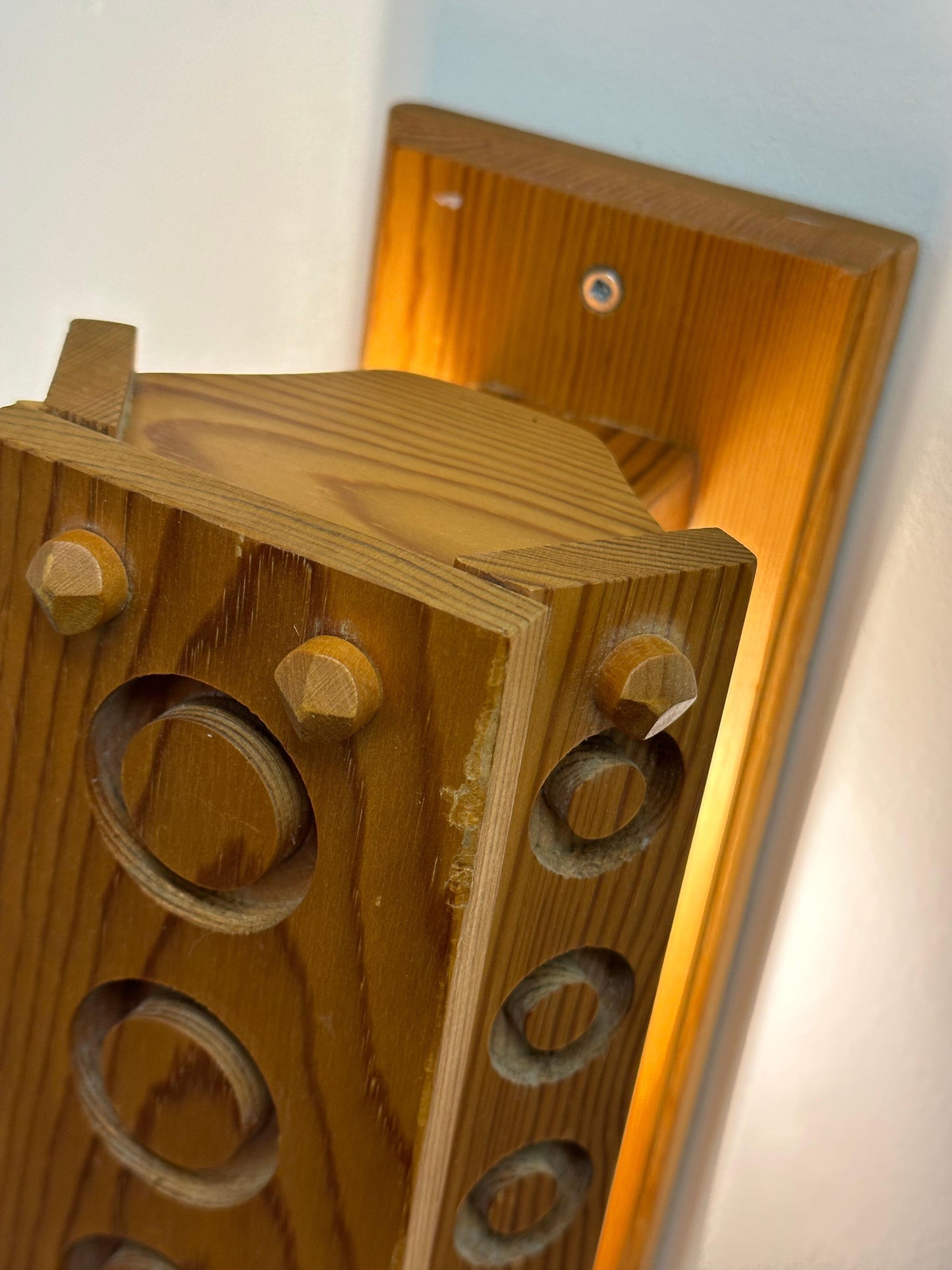 Frisman Vintage Swedish Organic Modern Wall Light, Pine