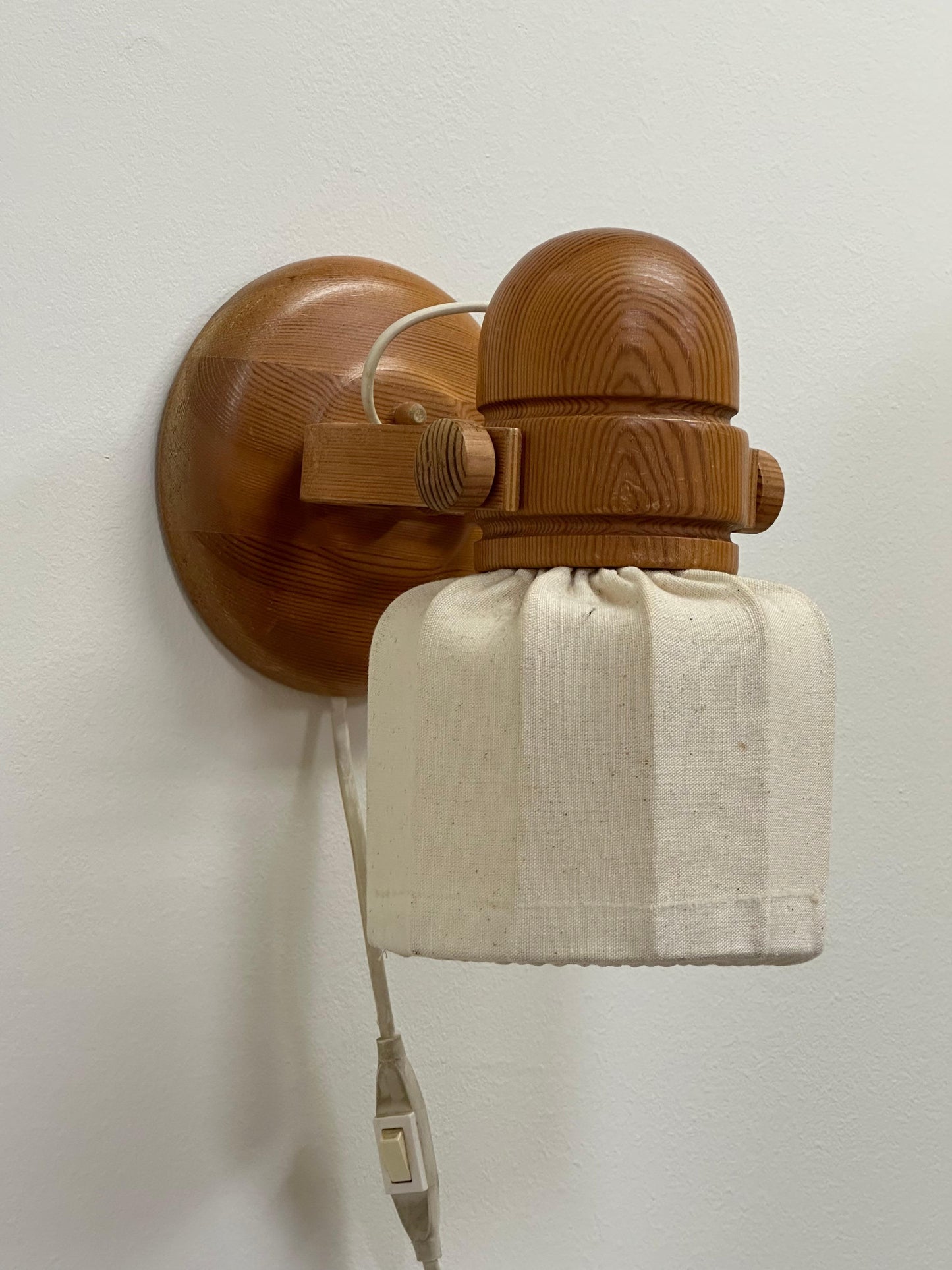 Frisman Vintage Markslöjd Sweden Pine Sconce or Wall Light