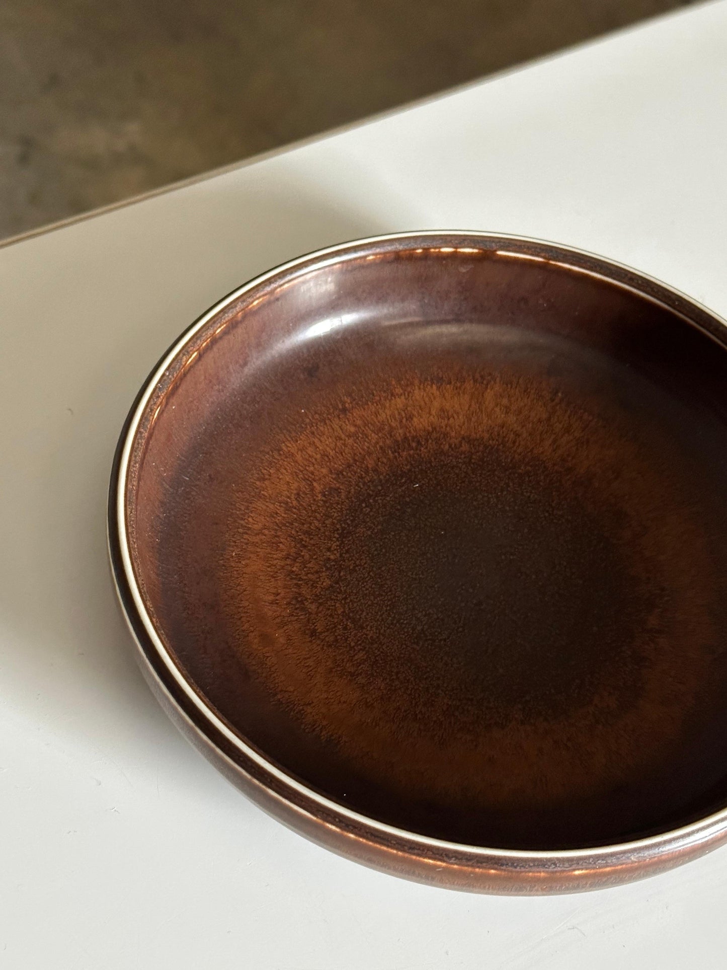 Frisman Vintage Carl Harry Stålhane for Rörstrand CES Ceramic Low Bowl, Sweden