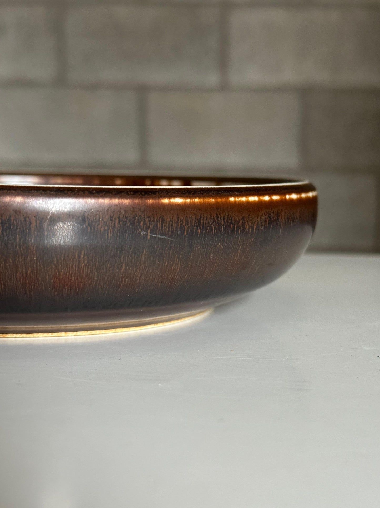 Frisman Vintage Carl Harry Stålhane for Rörstrand CES Ceramic Low Bowl, Sweden