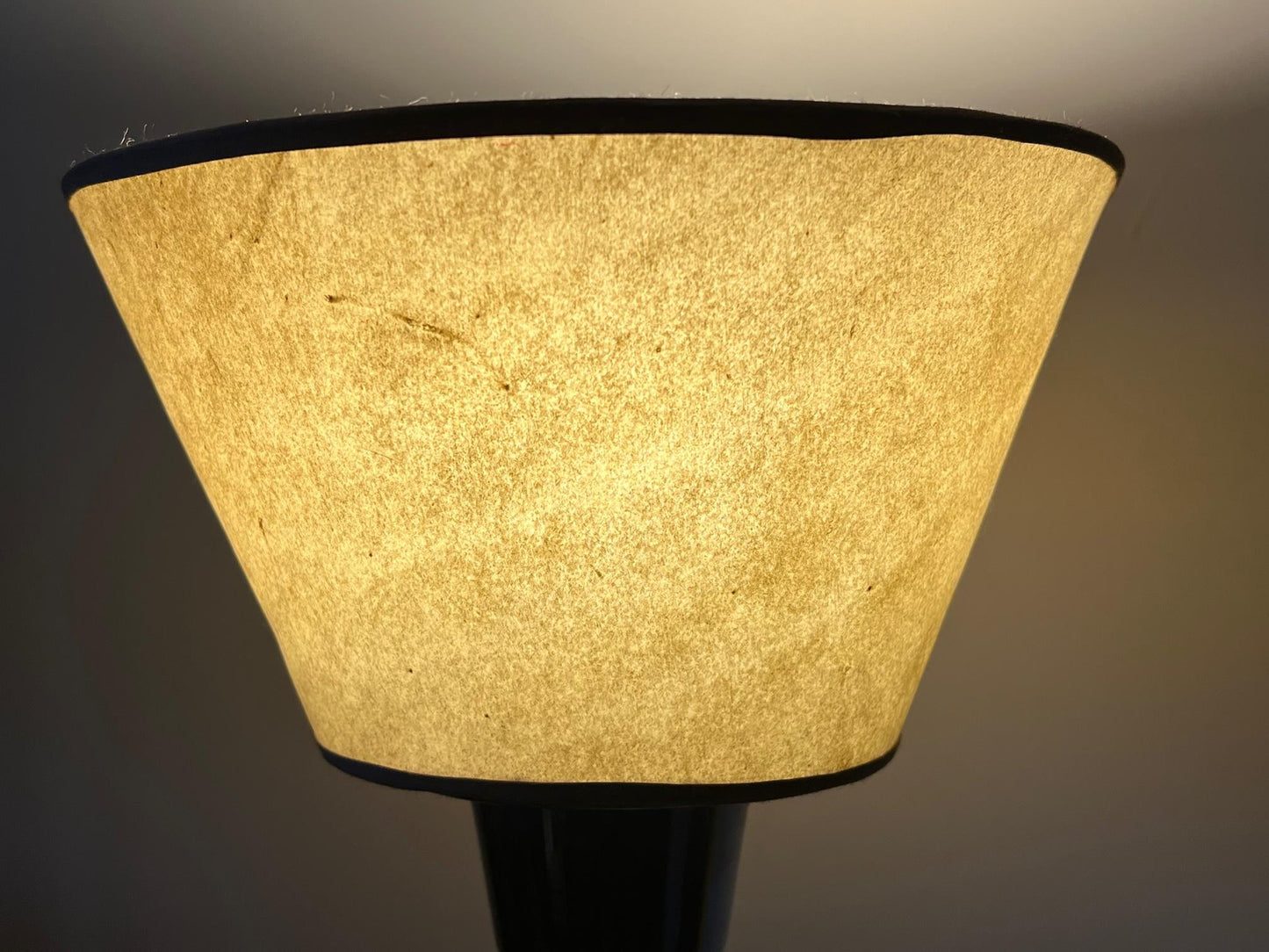 Frisman Vintage Elegant Desk Lamp in Red Leather and Parchment Shade