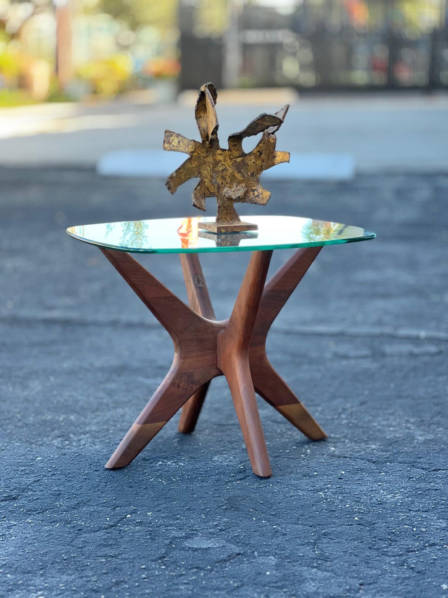 Frisman Vintage Adrian Pearsall "Jacks" Side Table in Walnut
