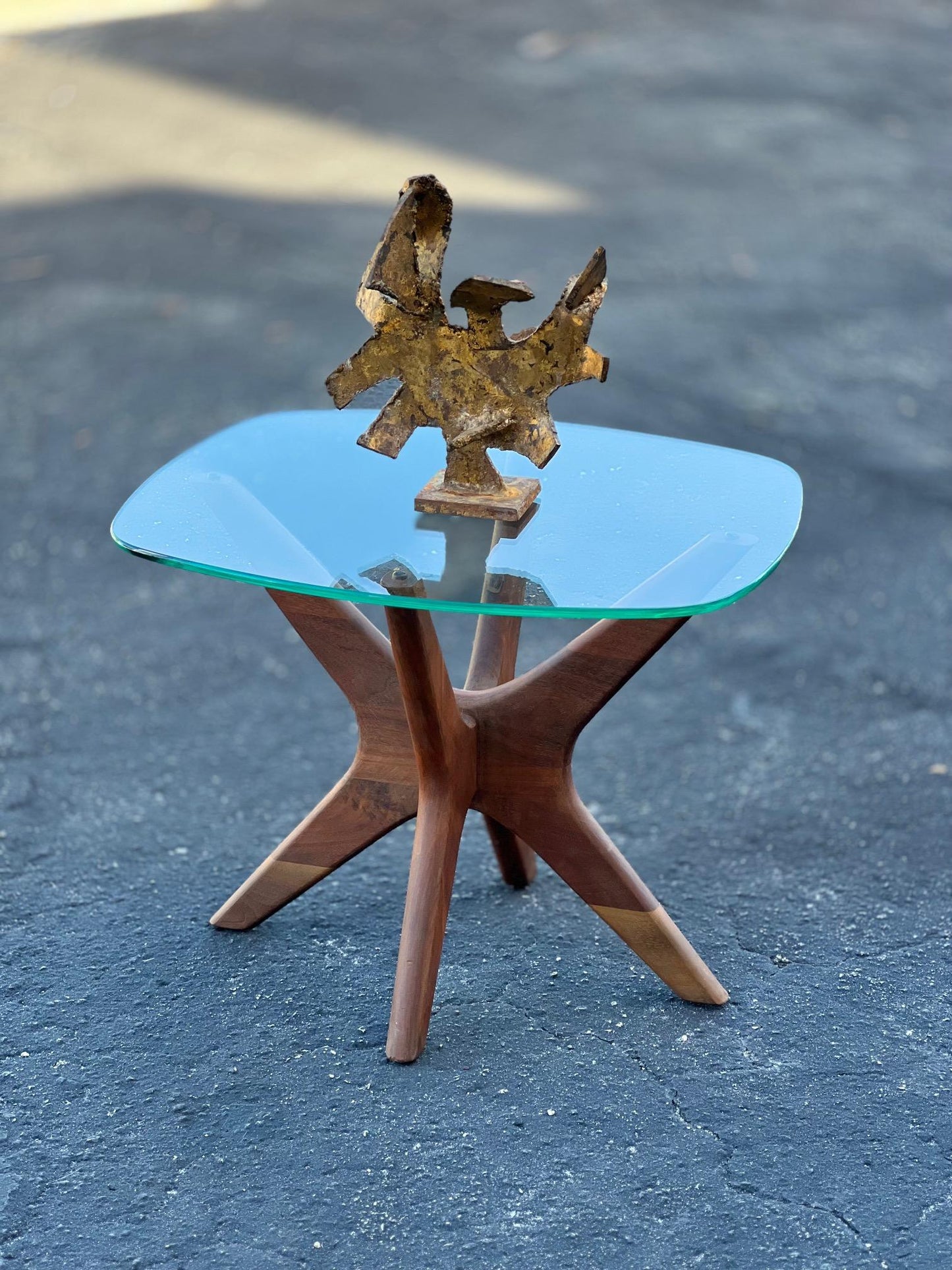 Frisman Vintage Adrian Pearsall "Jacks" Side Table in Walnut