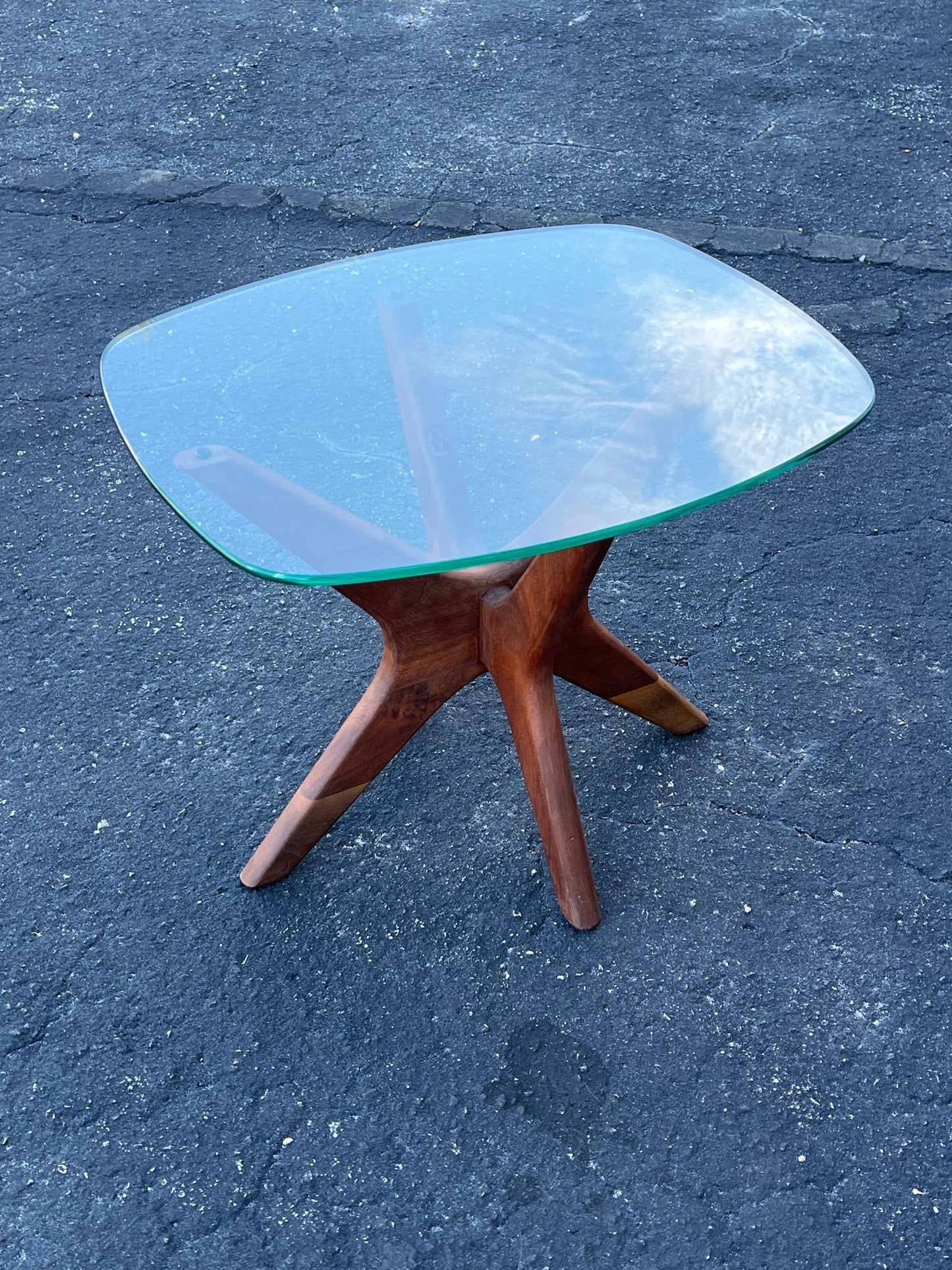 Frisman Vintage Adrian Pearsall "Jacks" Side Table in Walnut