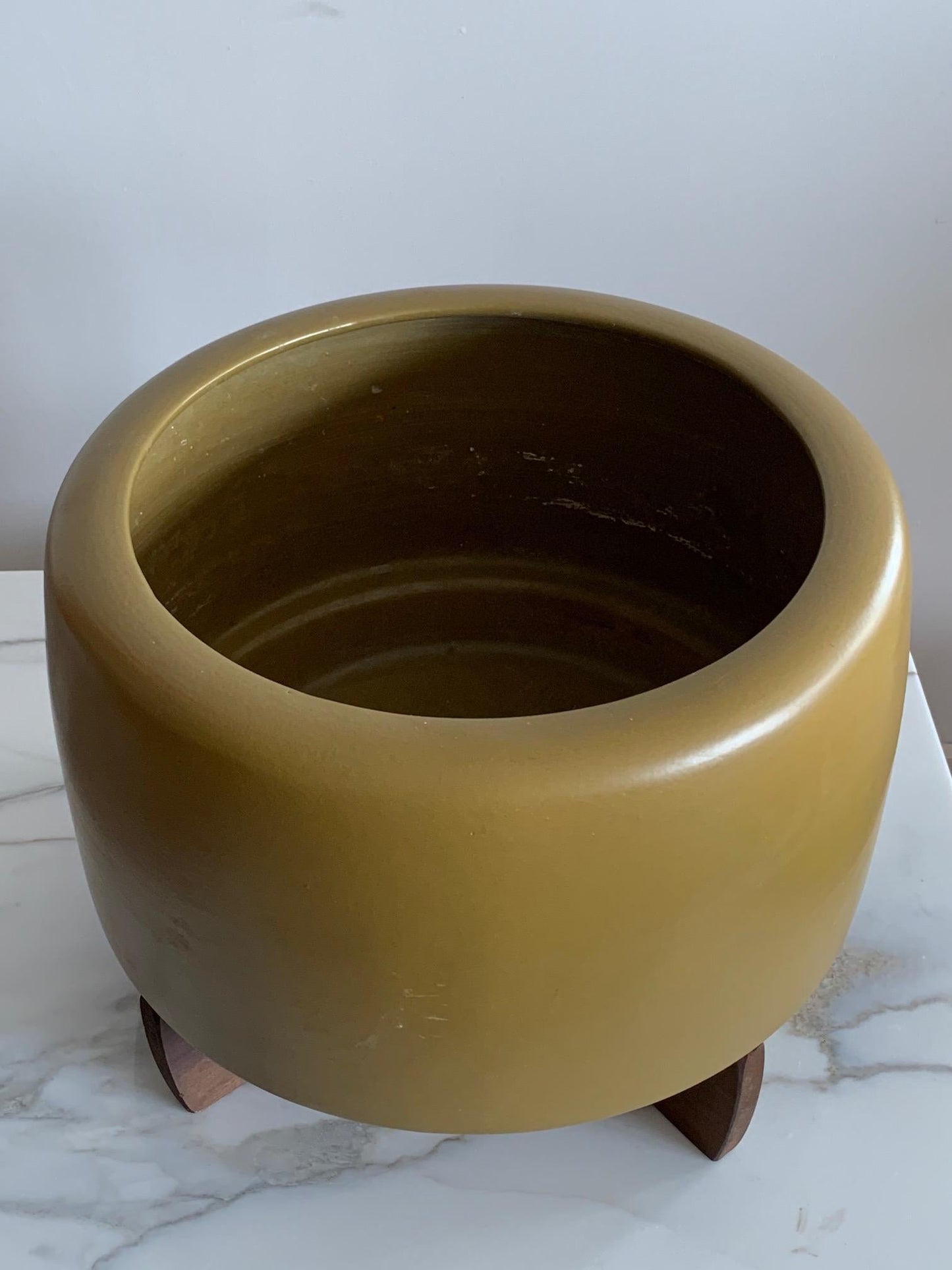 Frisman Vintage John Follis & Rex Goode Architectural Planter Model CP-13 with Redwood Base