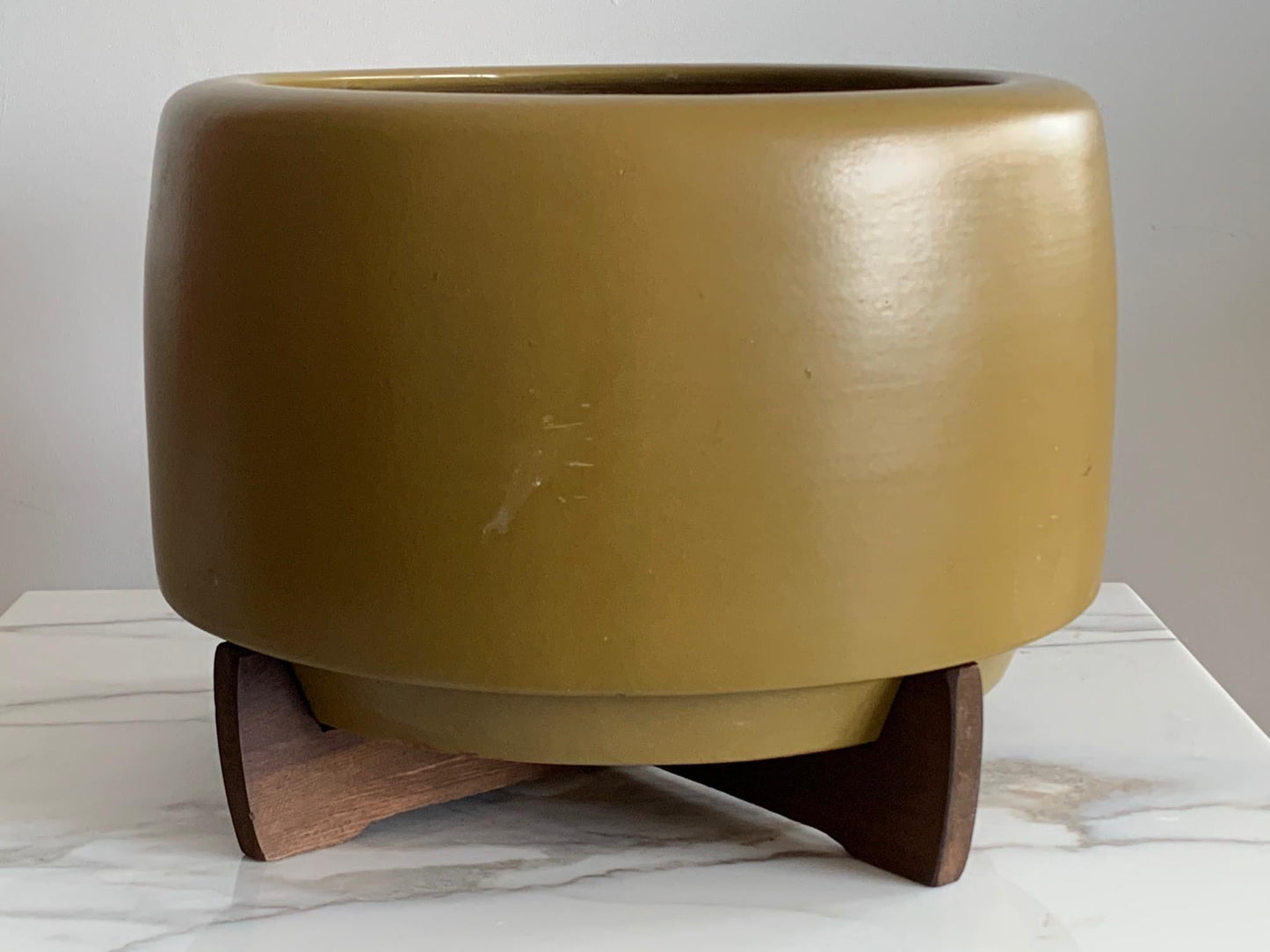 Frisman Vintage John Follis & Rex Goode Architectural Planter Model CP-13 with Redwood Base