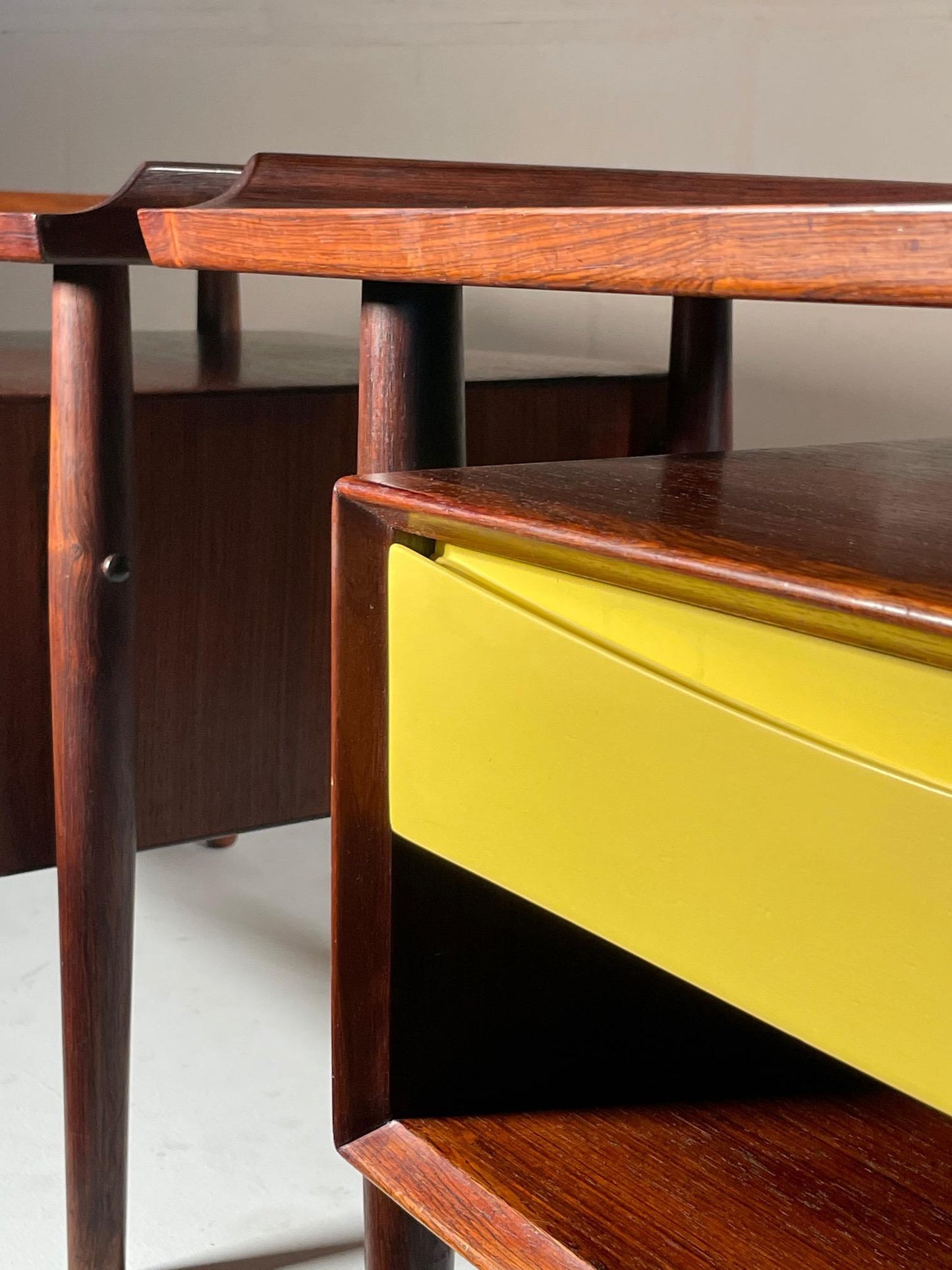 Frisman Vintage Arne Vodder Rosewood Nightstands