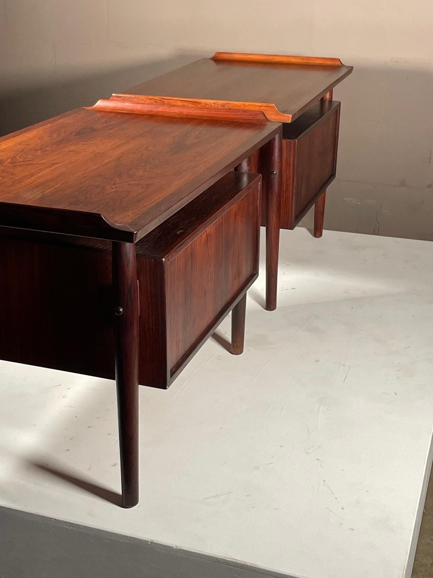 Frisman Vintage Arne Vodder Rosewood Nightstands