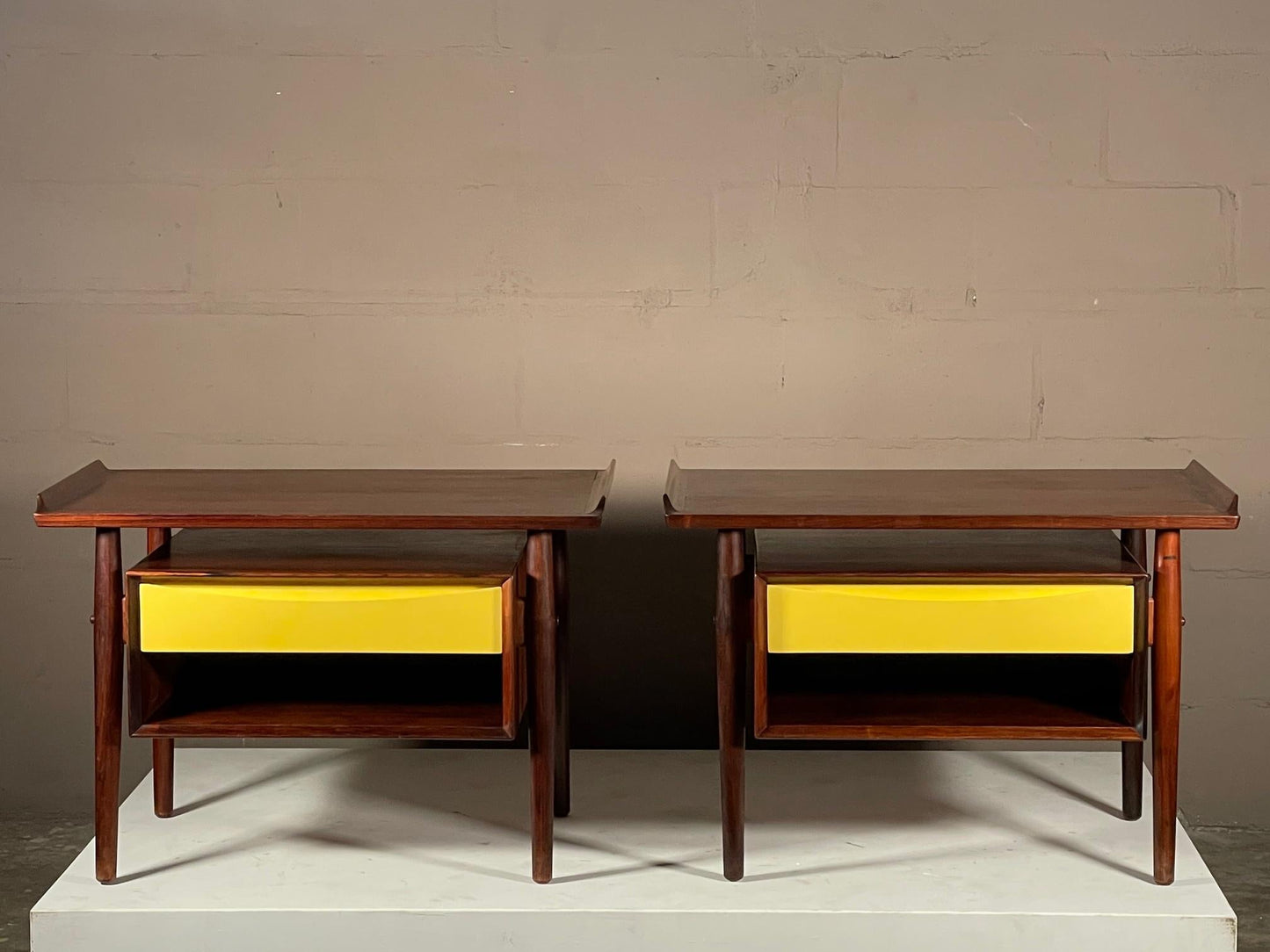 Frisman Vintage Arne Vodder Rosewood Nightstands