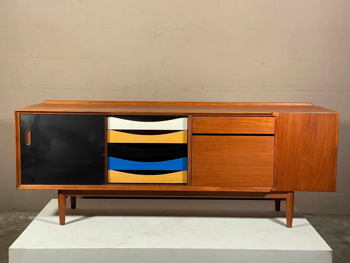 Frisman Vintage Rare Arne Vodder Danish Teak Credenza
