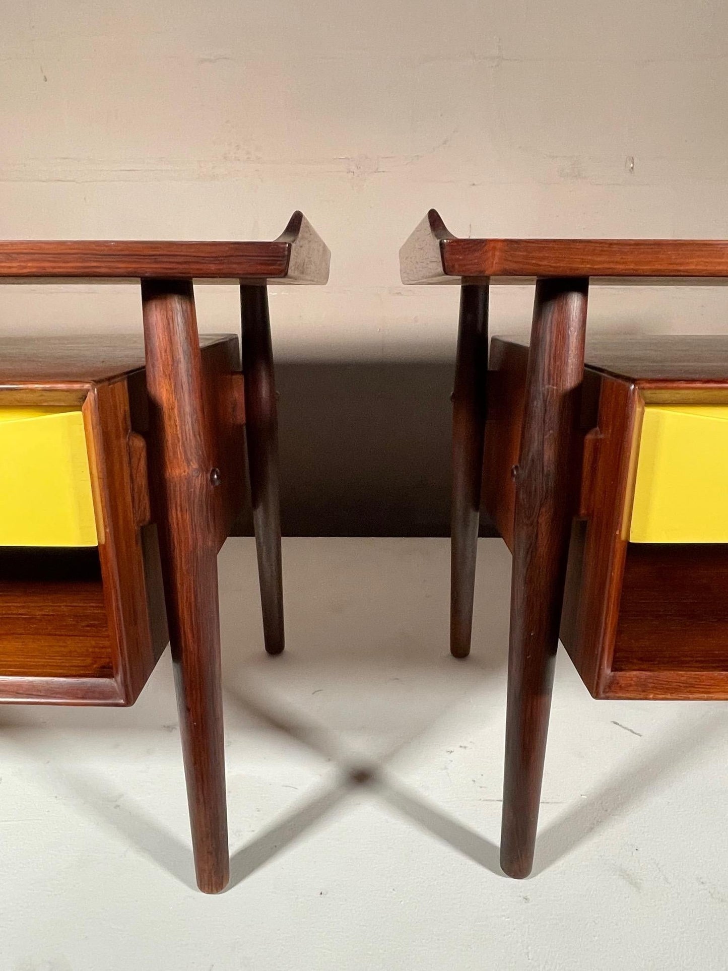 Frisman Vintage Arne Vodder Rosewood Nightstands