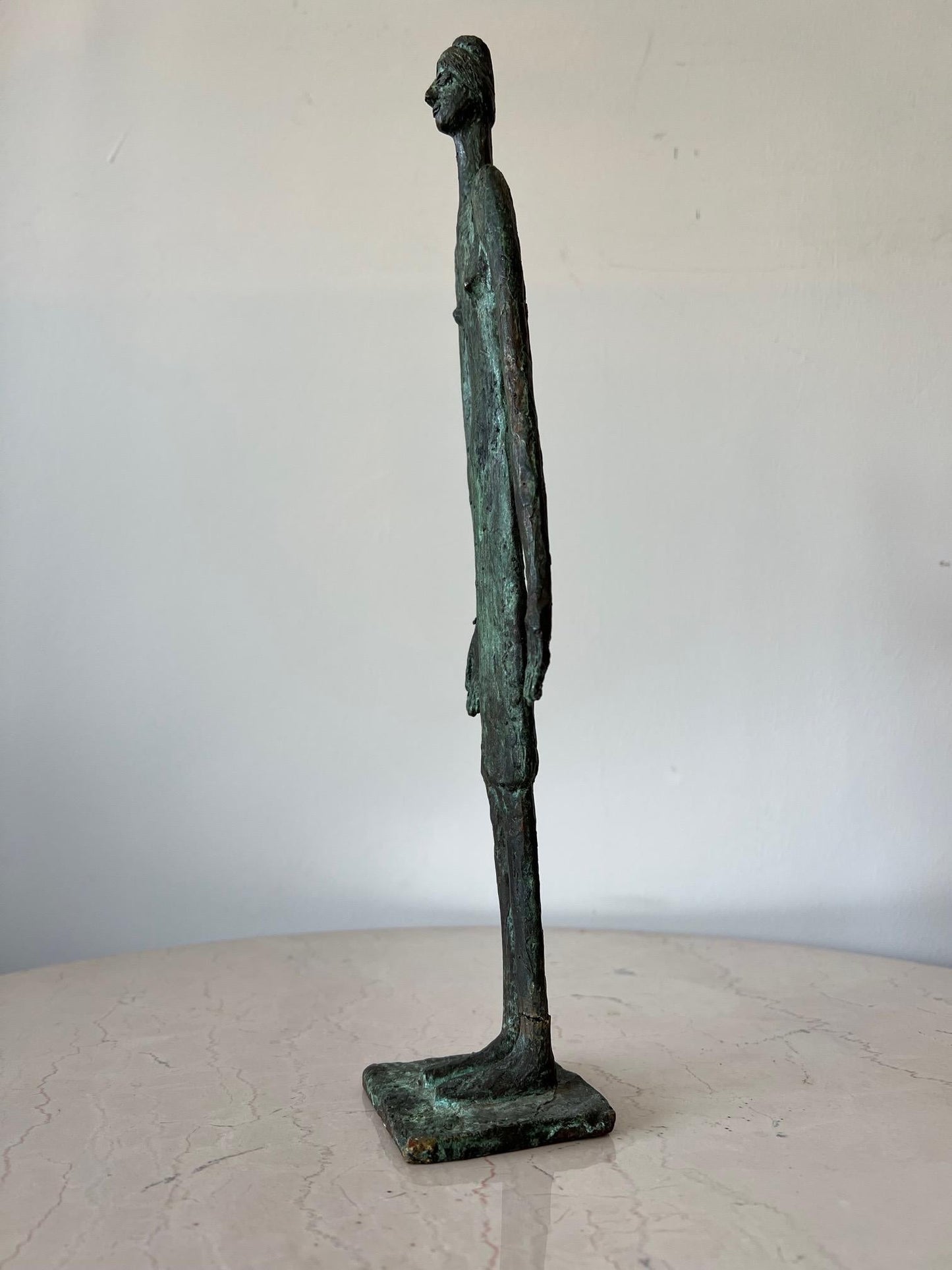Frisman Vintage Bronze Female Figure by Anne Van Kleeck, circa 1960s