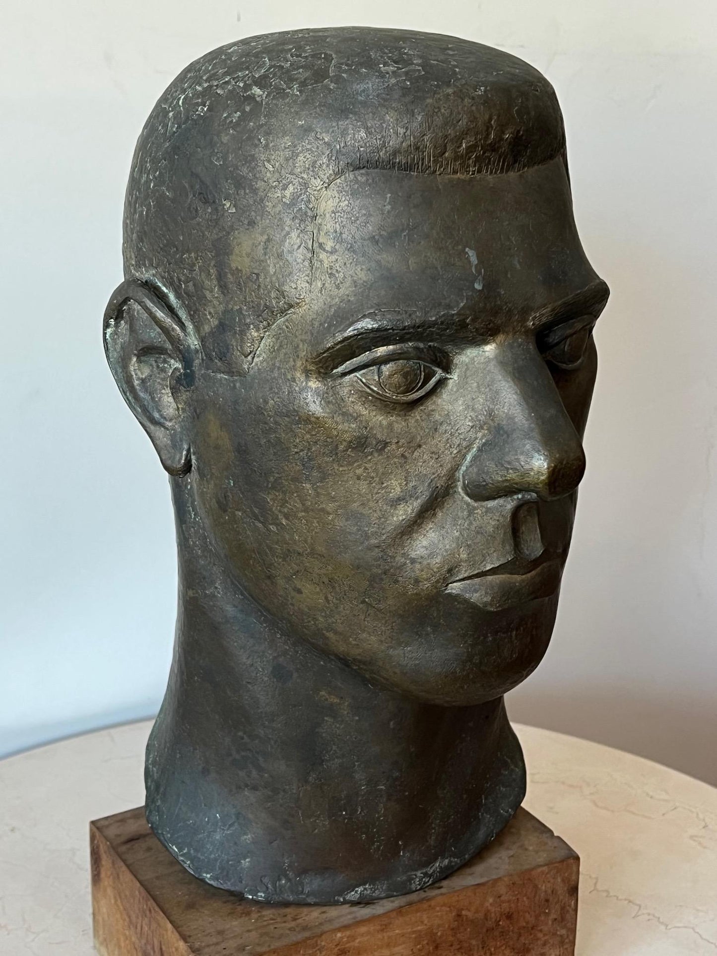 Frisman Vintage Stylized Life Size Bronze by Anne Van Kleeck, circa 1960s