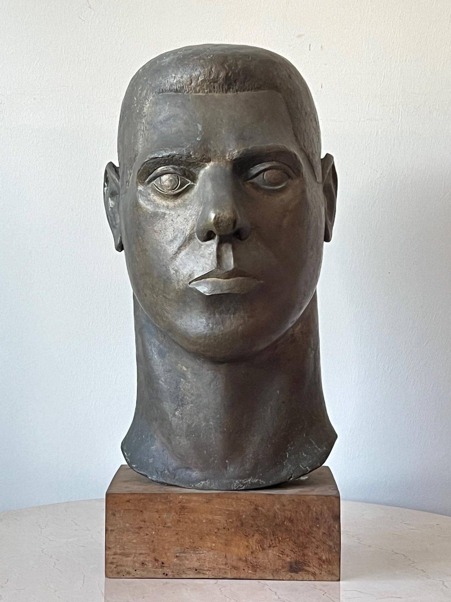 Frisman Vintage Stylized Life Size Bronze by Anne Van Kleeck, circa 1960s
