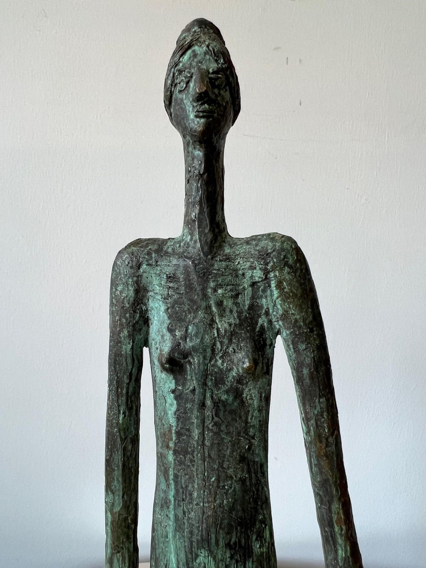 Frisman Vintage Bronze Female Figure by Anne Van Kleeck, circa 1960s