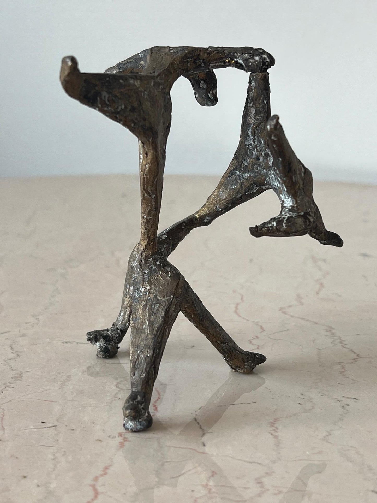 Frisman Vintage Table Top Sculpture by Anne Van Kleeck in Bronze