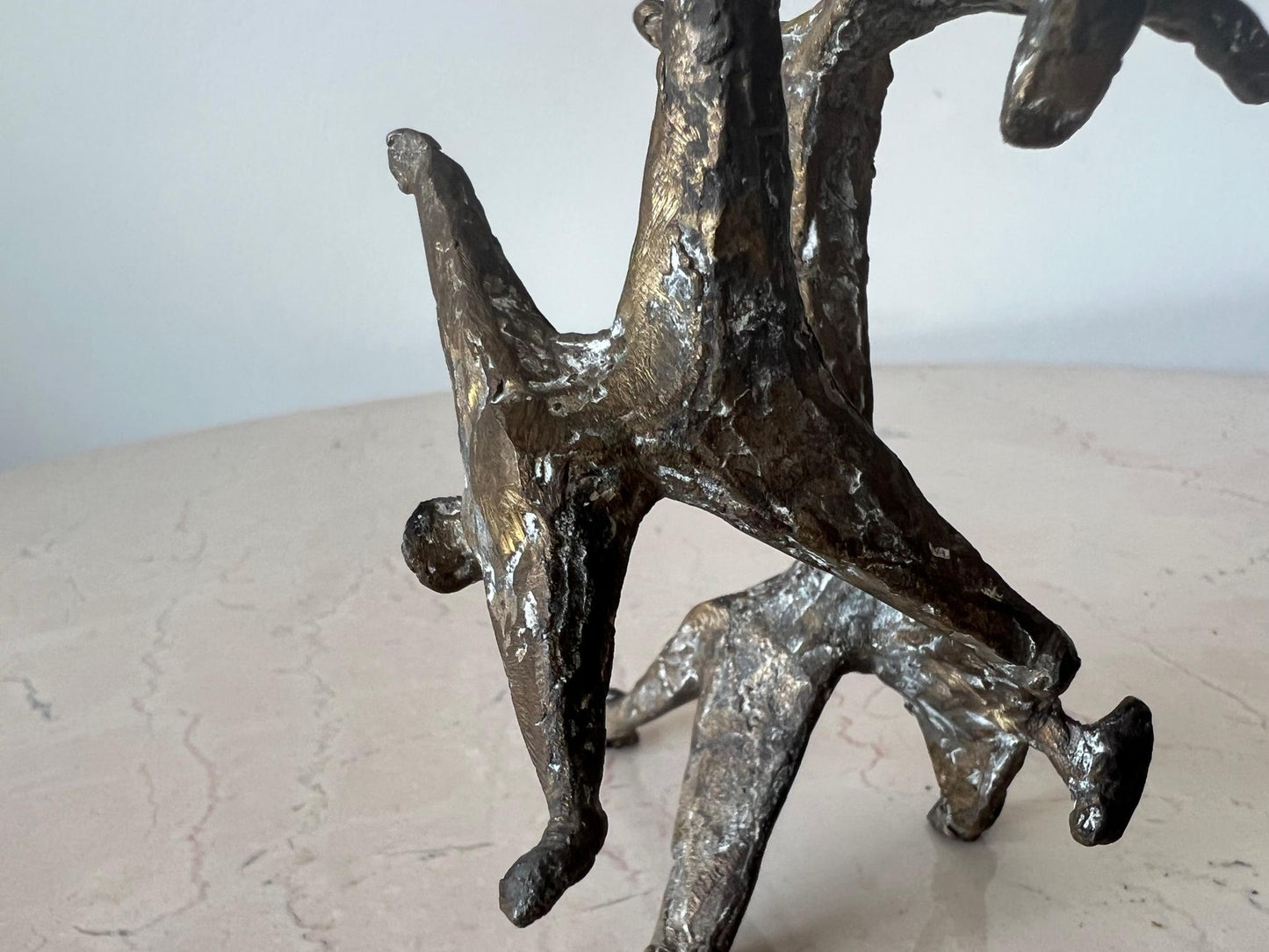 Frisman Vintage Table Top Sculpture by Anne Van Kleeck in Bronze
