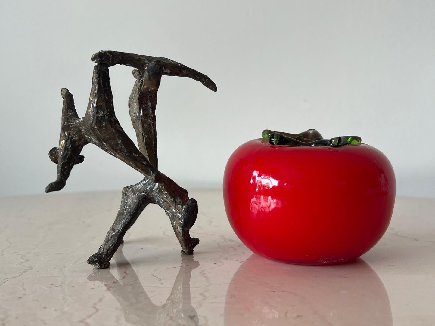 Frisman Vintage Table Top Sculpture by Anne Van Kleeck in Bronze