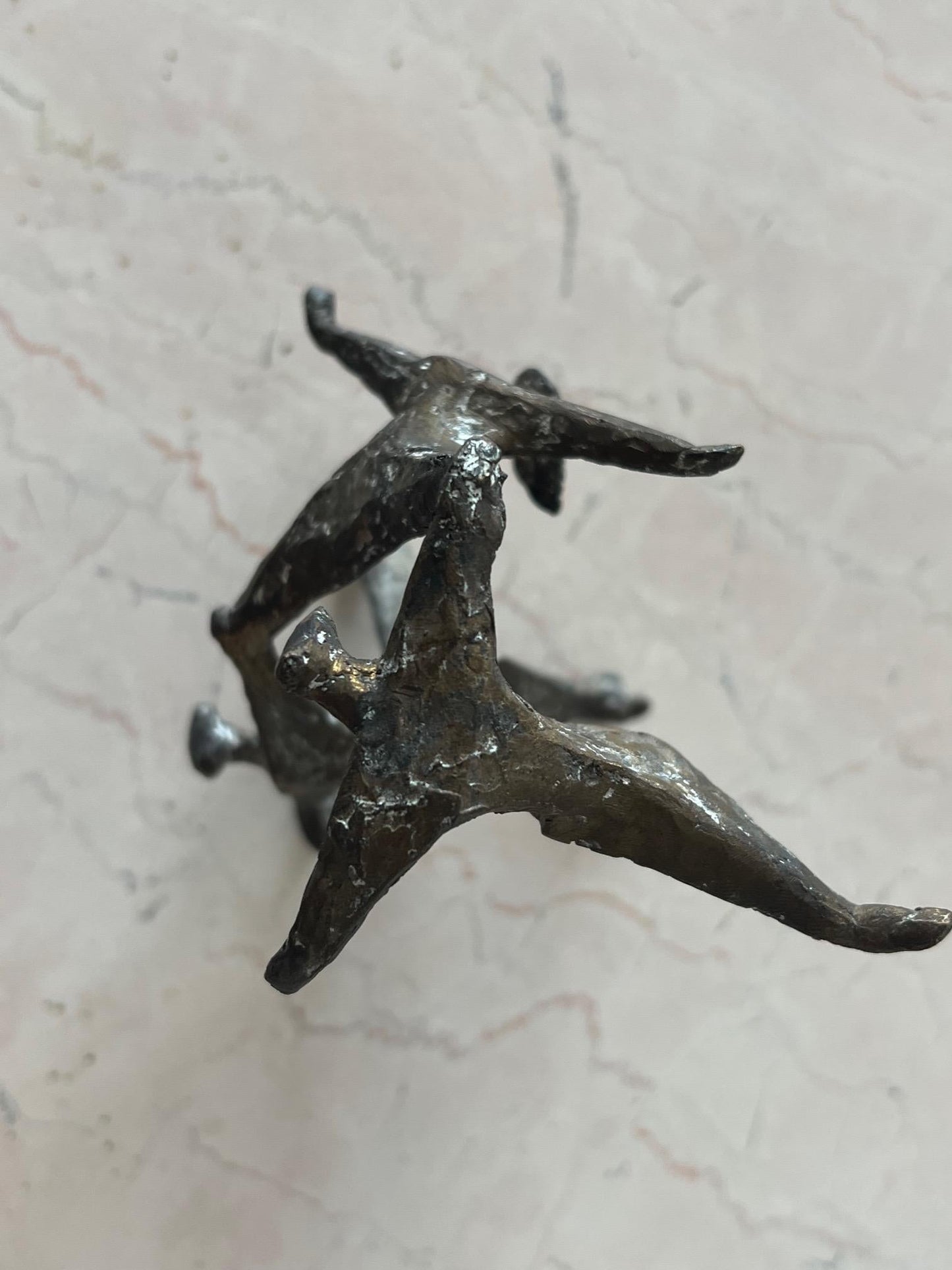 Frisman Vintage Table Top Sculpture by Anne Van Kleeck in Bronze