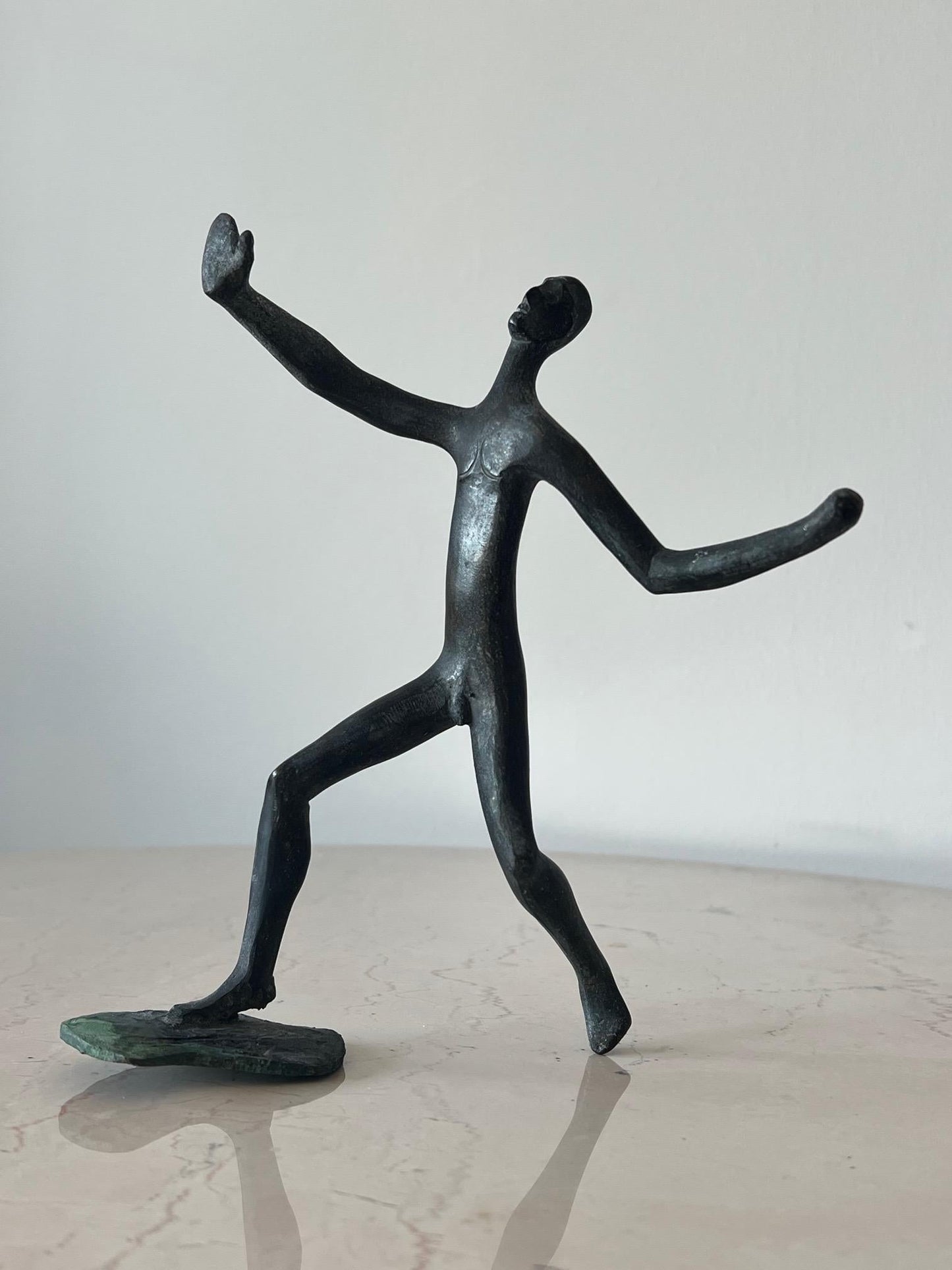 Frisman Vintage Bronze Sculpture by Anne Van Kleeck