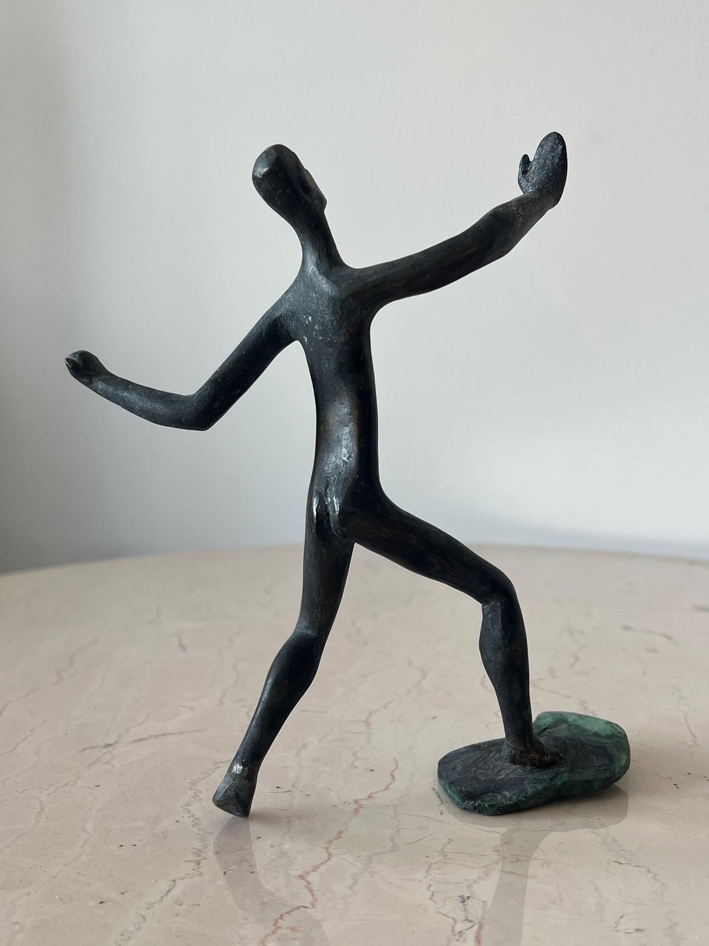 Frisman Vintage Bronze Sculpture by Anne Van Kleeck