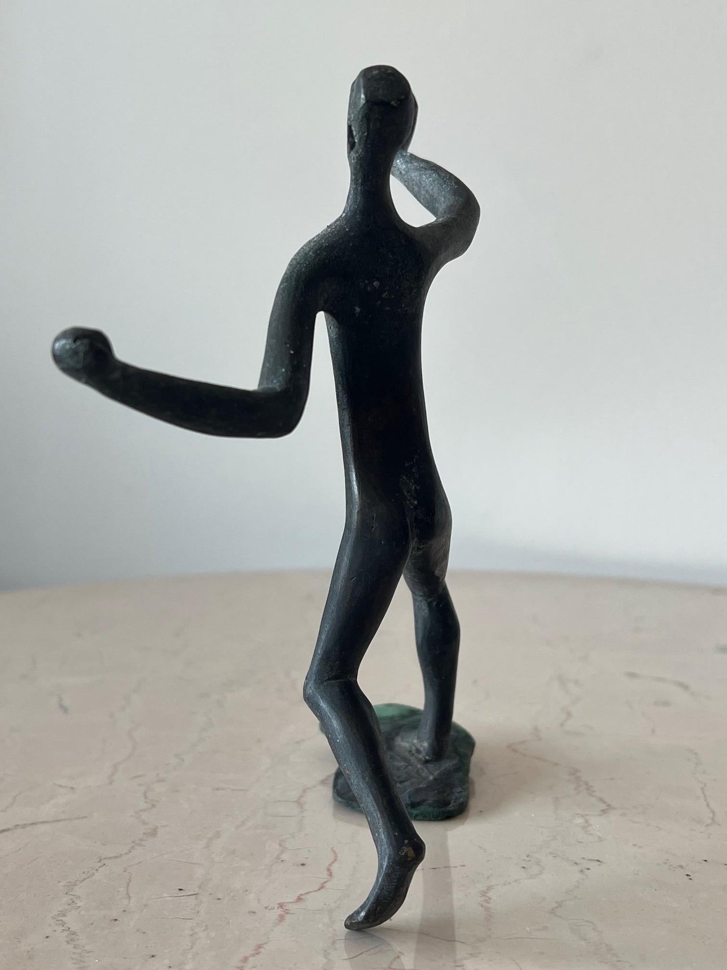 Frisman Vintage Bronze Sculpture by Anne Van Kleeck