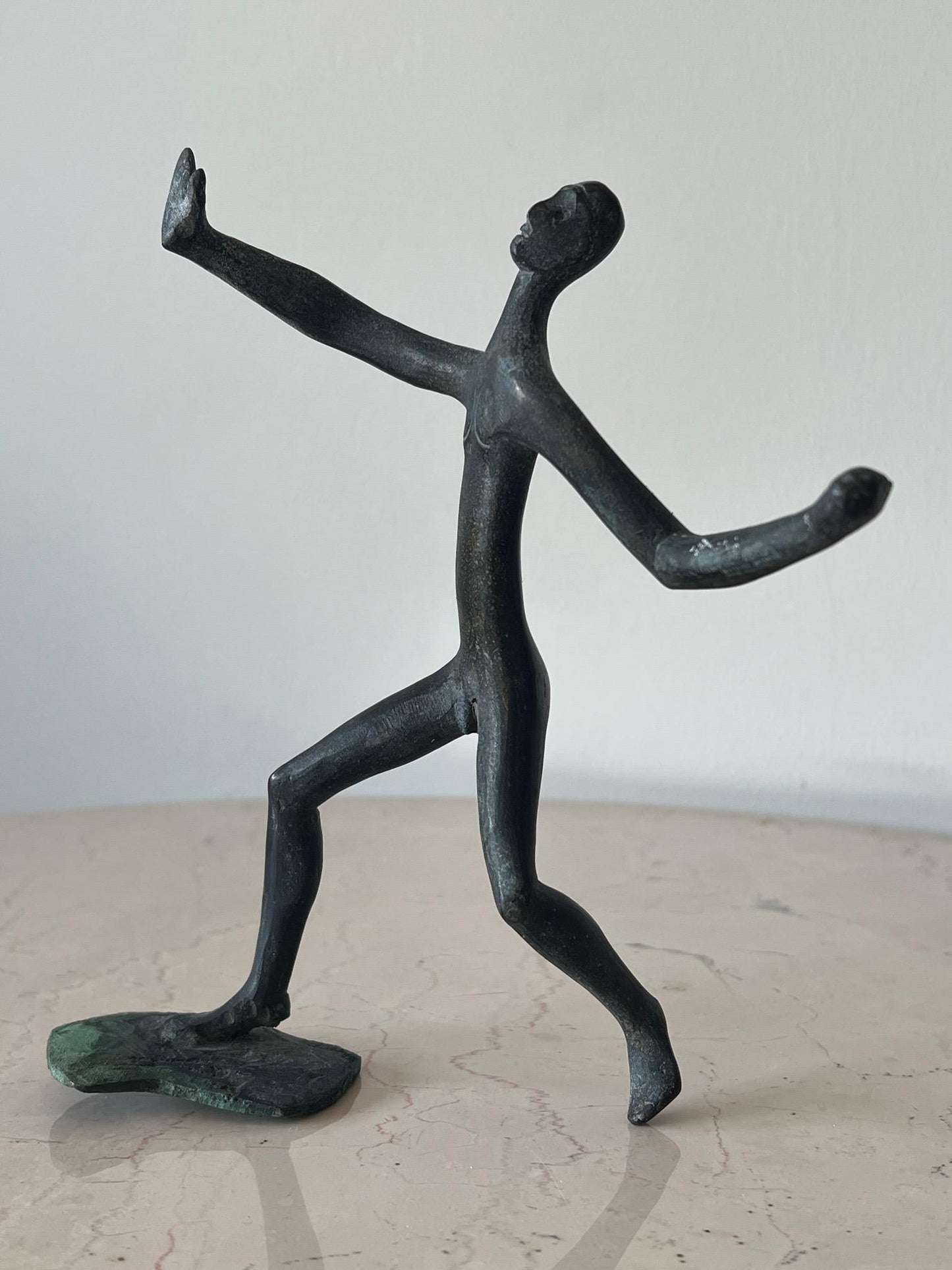 Frisman Vintage Bronze Sculpture by Anne Van Kleeck