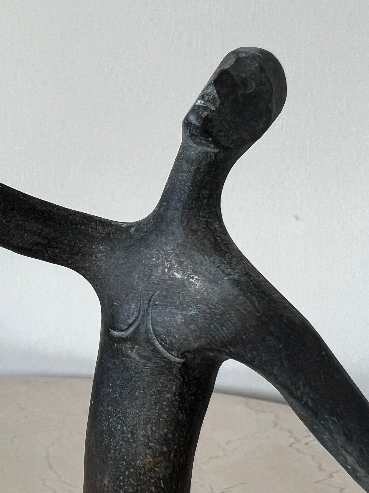 Frisman Vintage Bronze Sculpture by Anne Van Kleeck