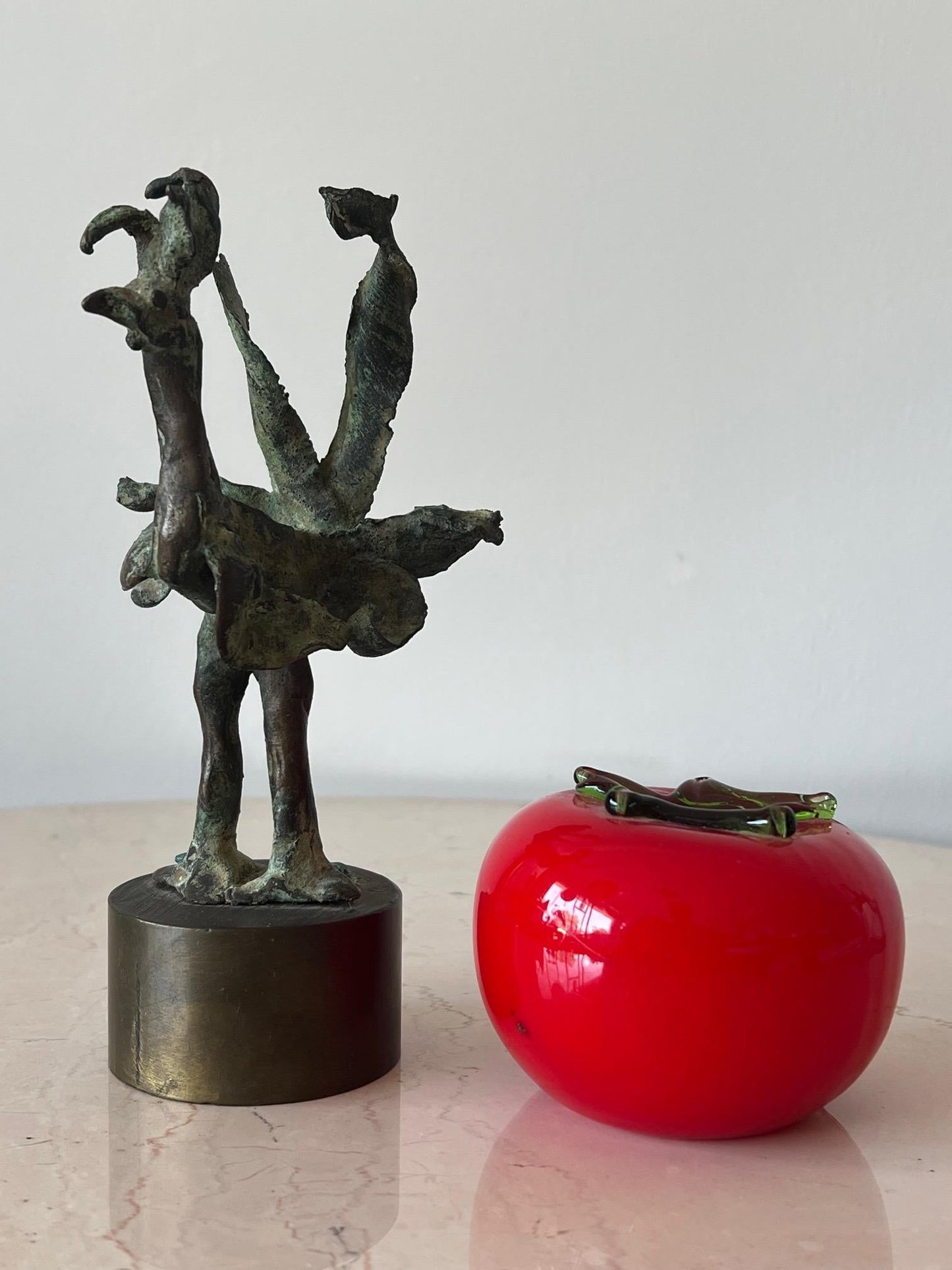 Frisman Vintage Bronze Rooster by Anne Van Kleeck