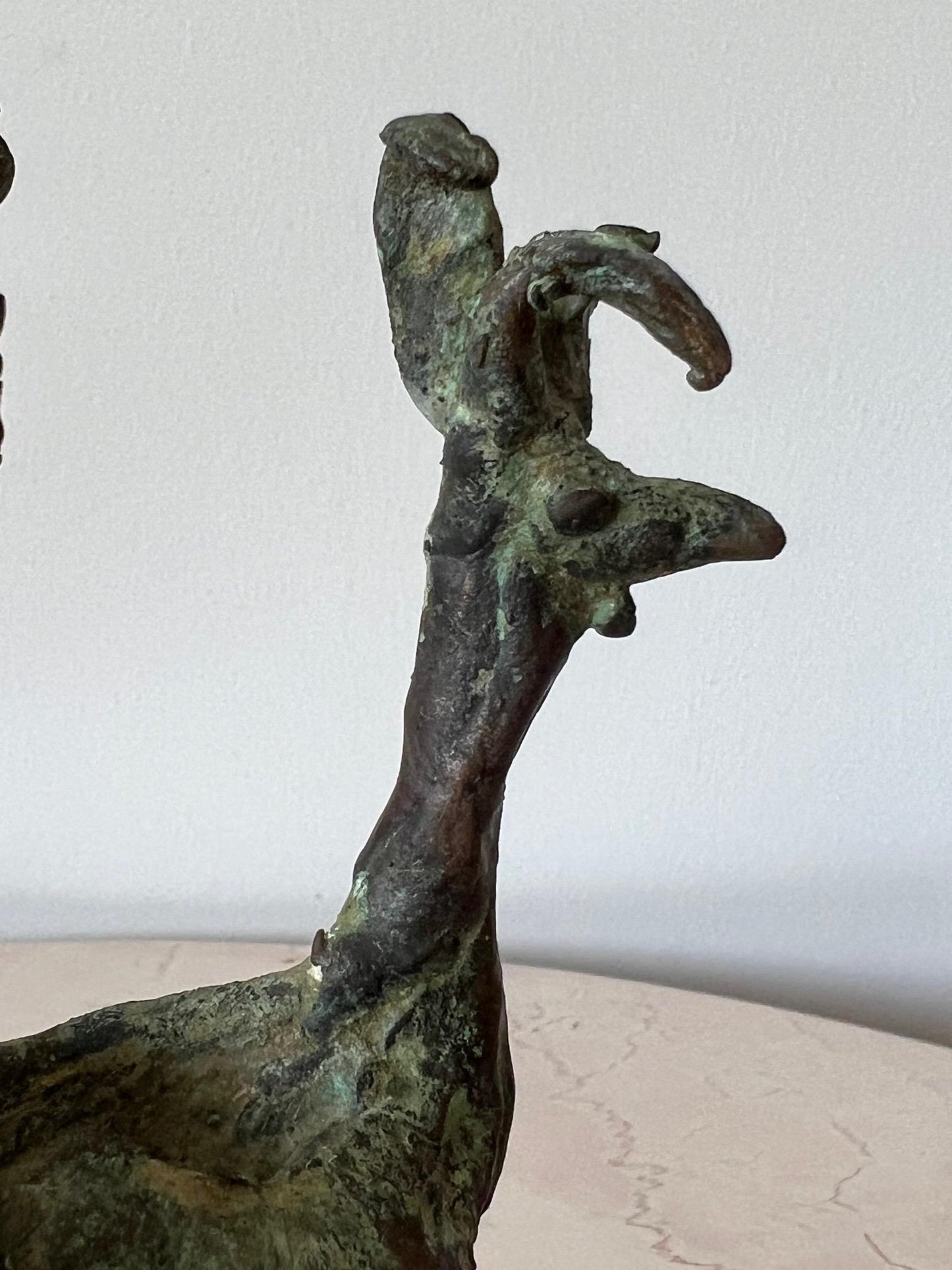 Frisman Vintage Bronze Rooster by Anne Van Kleeck