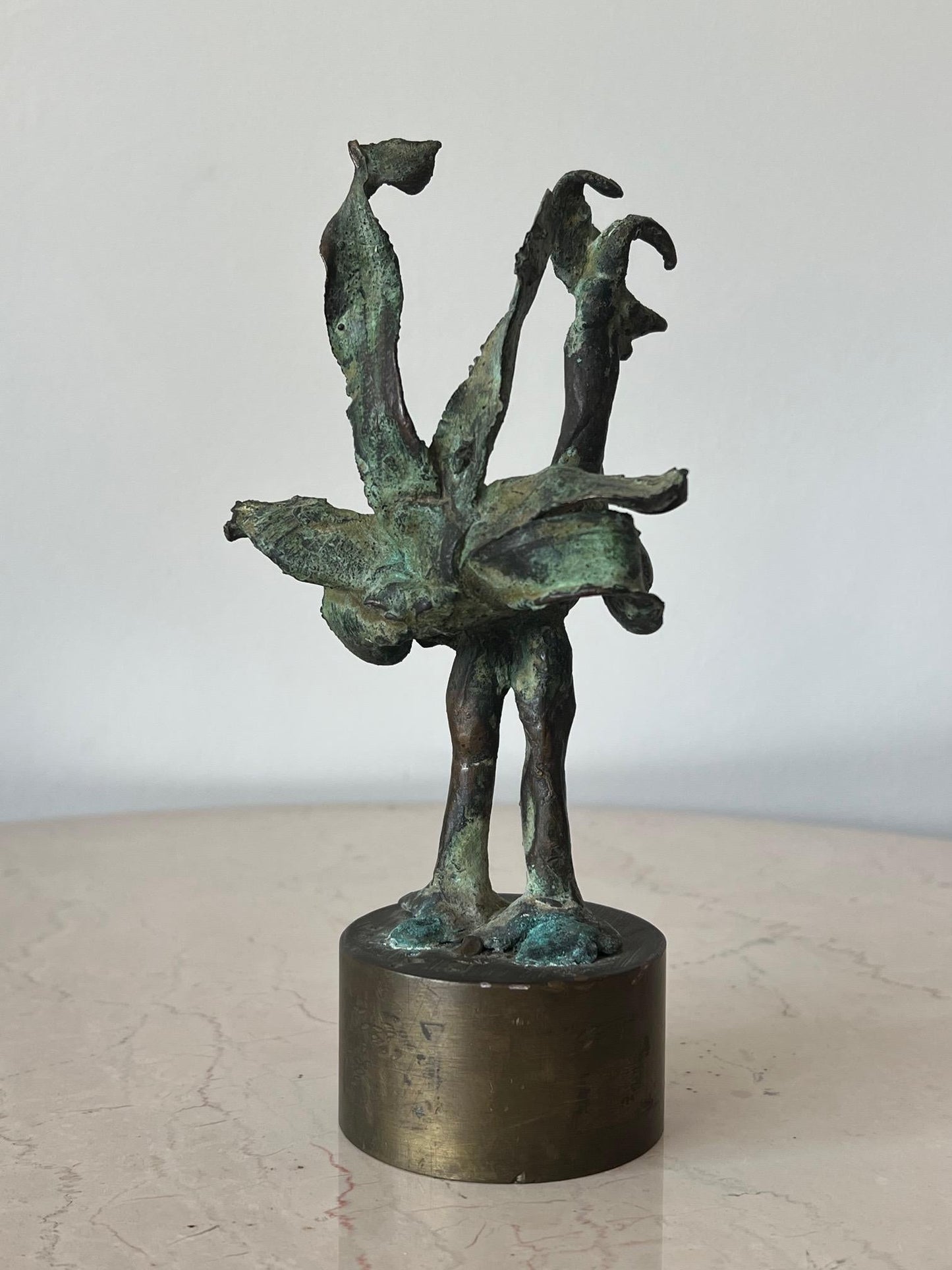 Frisman Vintage Bronze Rooster by Anne Van Kleeck