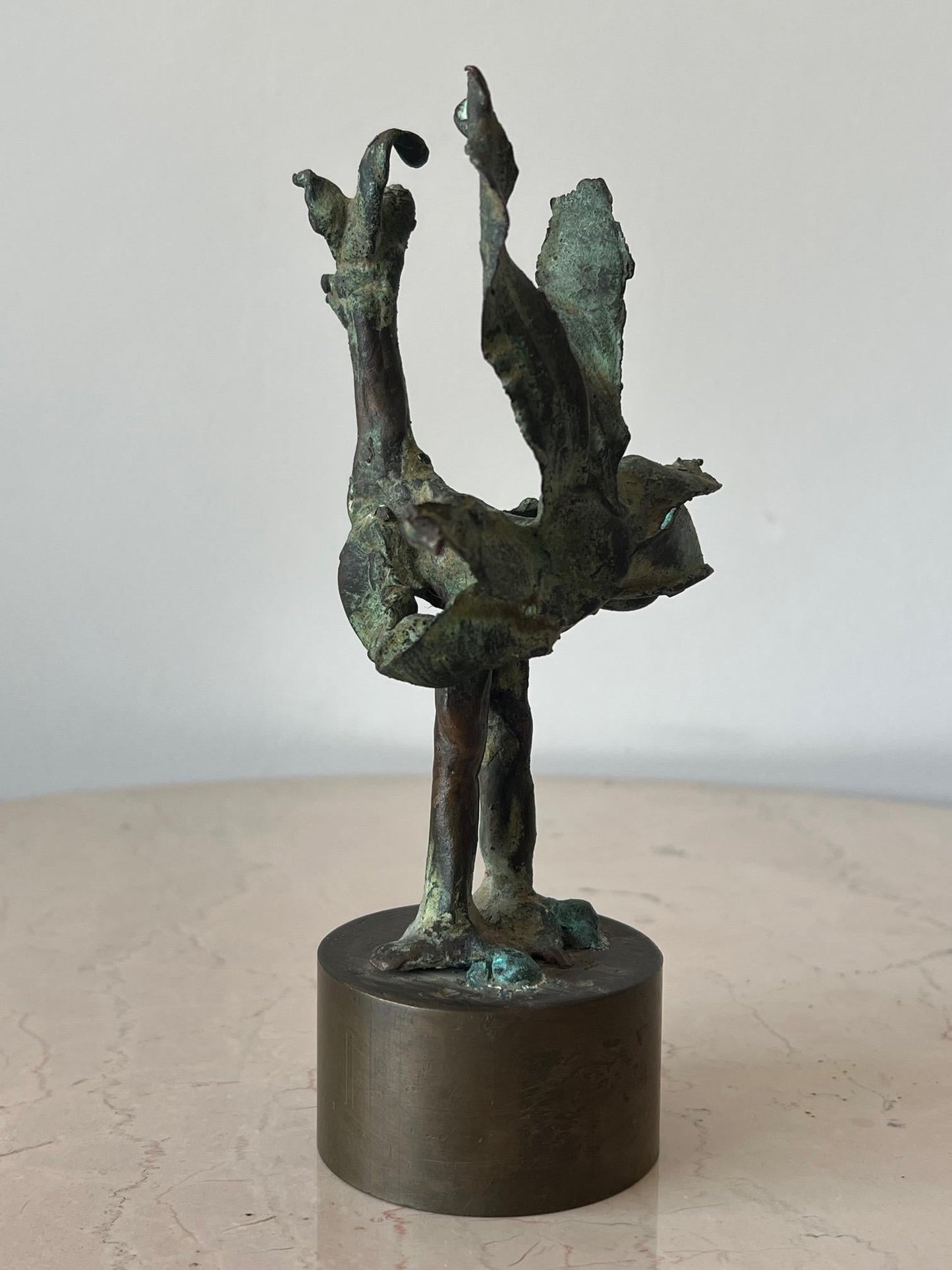 Frisman Vintage Bronze Rooster by Anne Van Kleeck