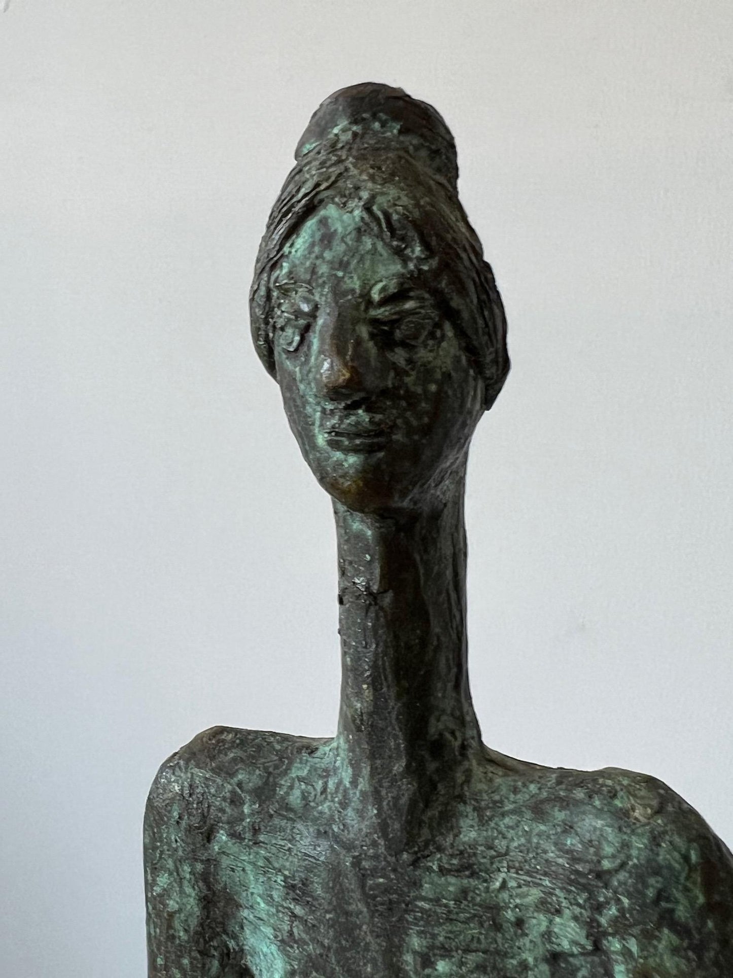 Frisman Vintage Bronze Female Figure by Anne Van Kleeck, circa 1960s