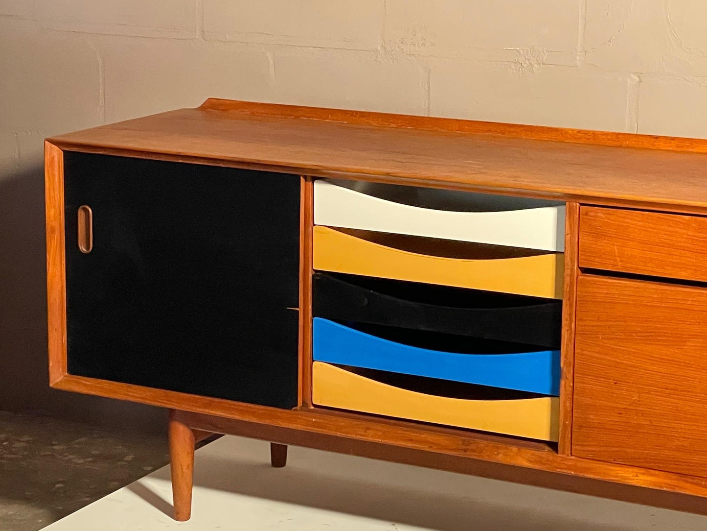 Frisman Vintage Rare Arne Vodder Danish Teak Credenza
