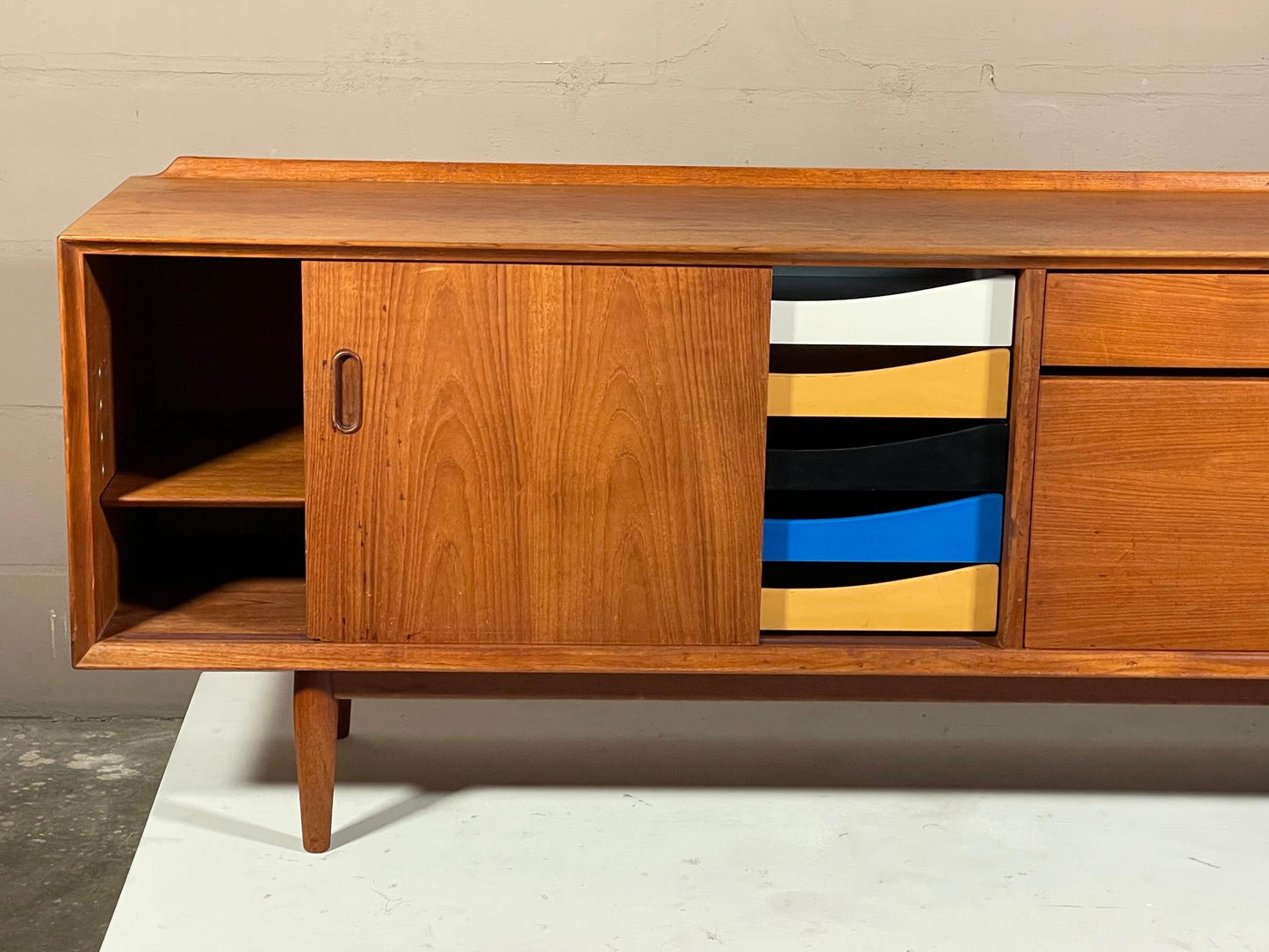 Frisman Vintage Rare Arne Vodder Danish Teak Credenza