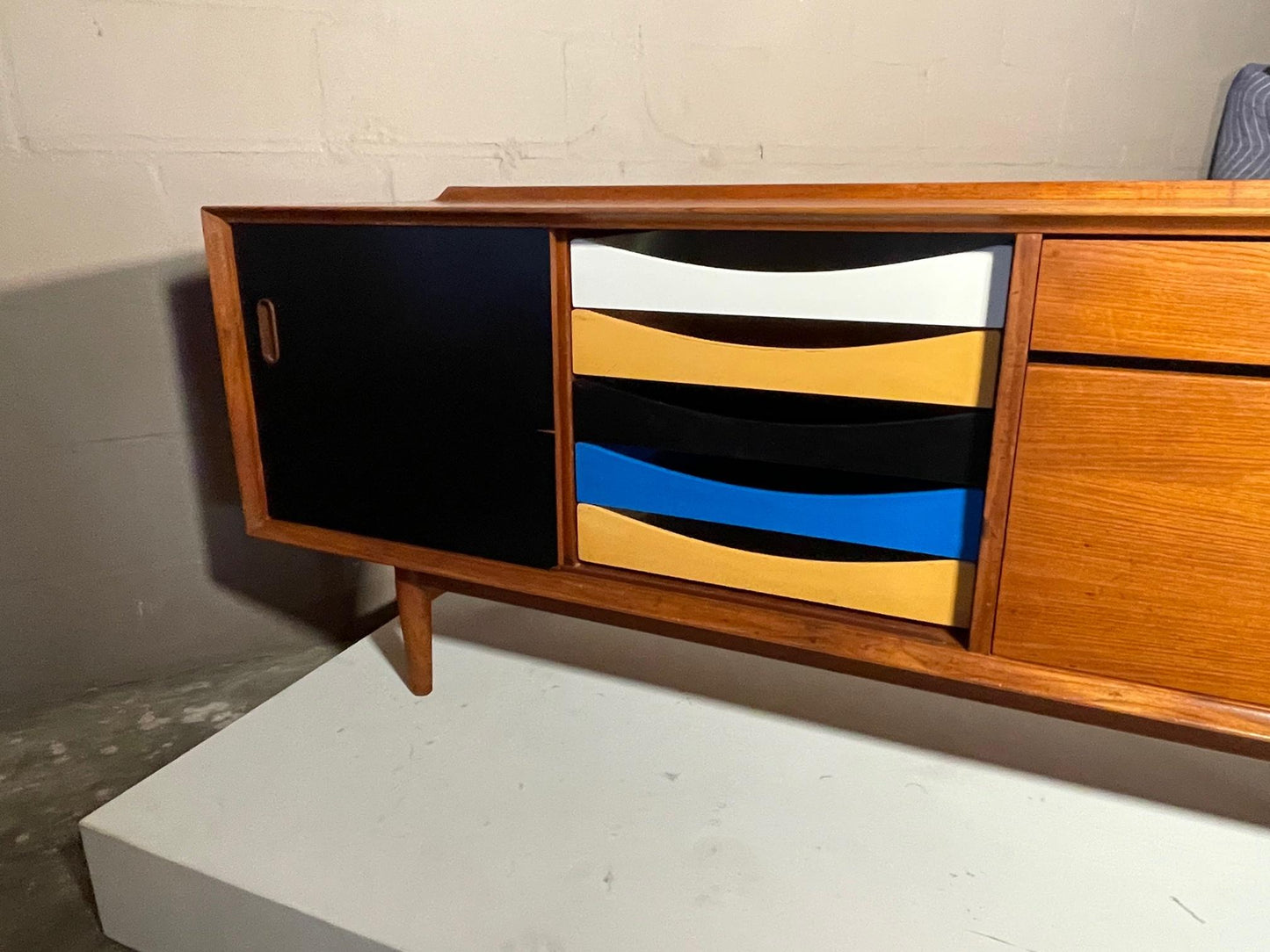 Frisman Vintage Rare Arne Vodder Danish Teak Credenza